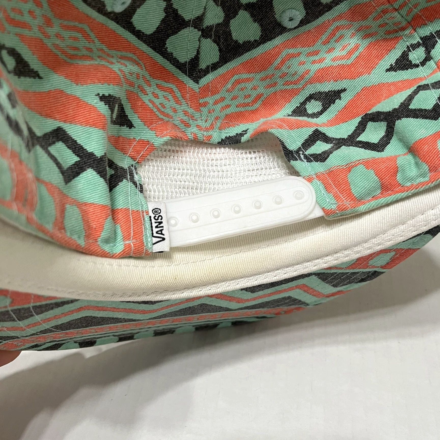 Vans VANS Off The Wall Hat Cap SnapBack Geometric Southwestern Aztec AOP Green One Size Mens Baseball Cap Size ONE SIZE - 7 Thumbnail