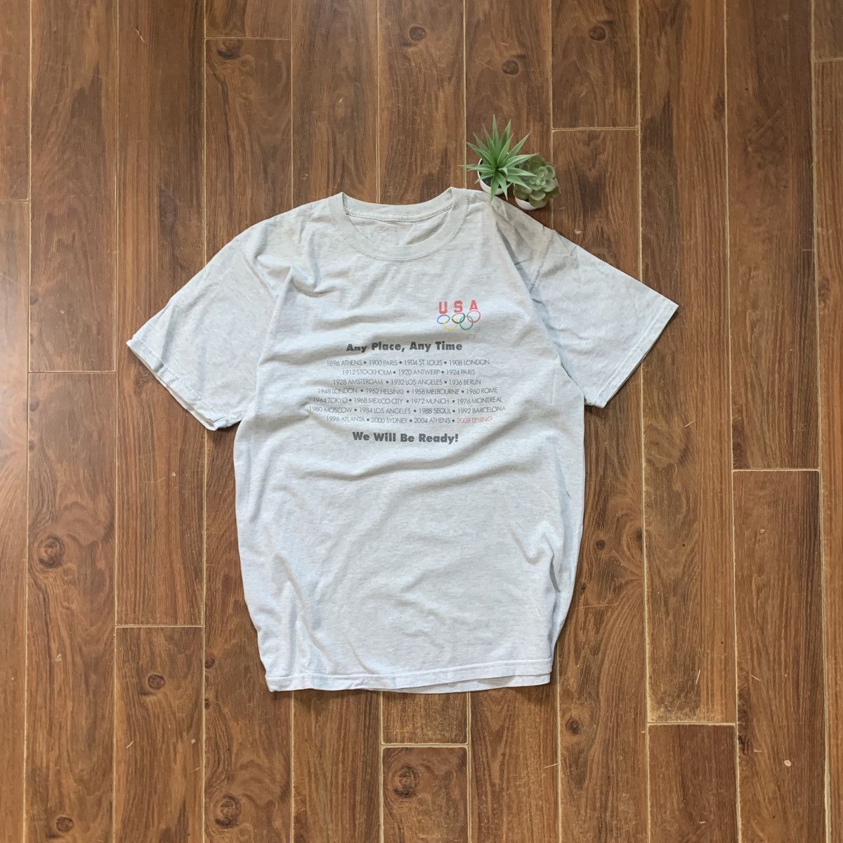 USA Olympics × Vintage Vintage 2008 Beijing Olympics USA Graphic Tee Size US L / EU 52-54 / 3 - 1 Thumbnail