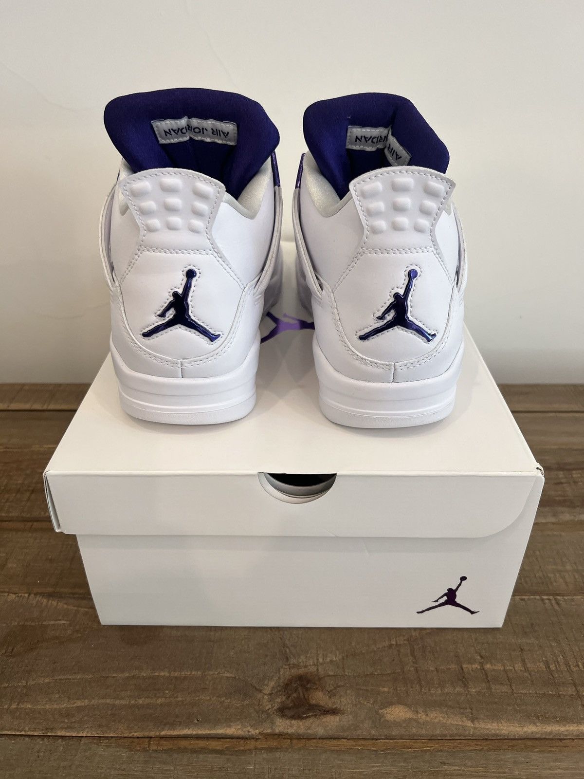 Jordan Brand × Nike Jordan 4 Retro Metallic Purple Size US 9.5 / EU 42-43 - 5 Thumbnail