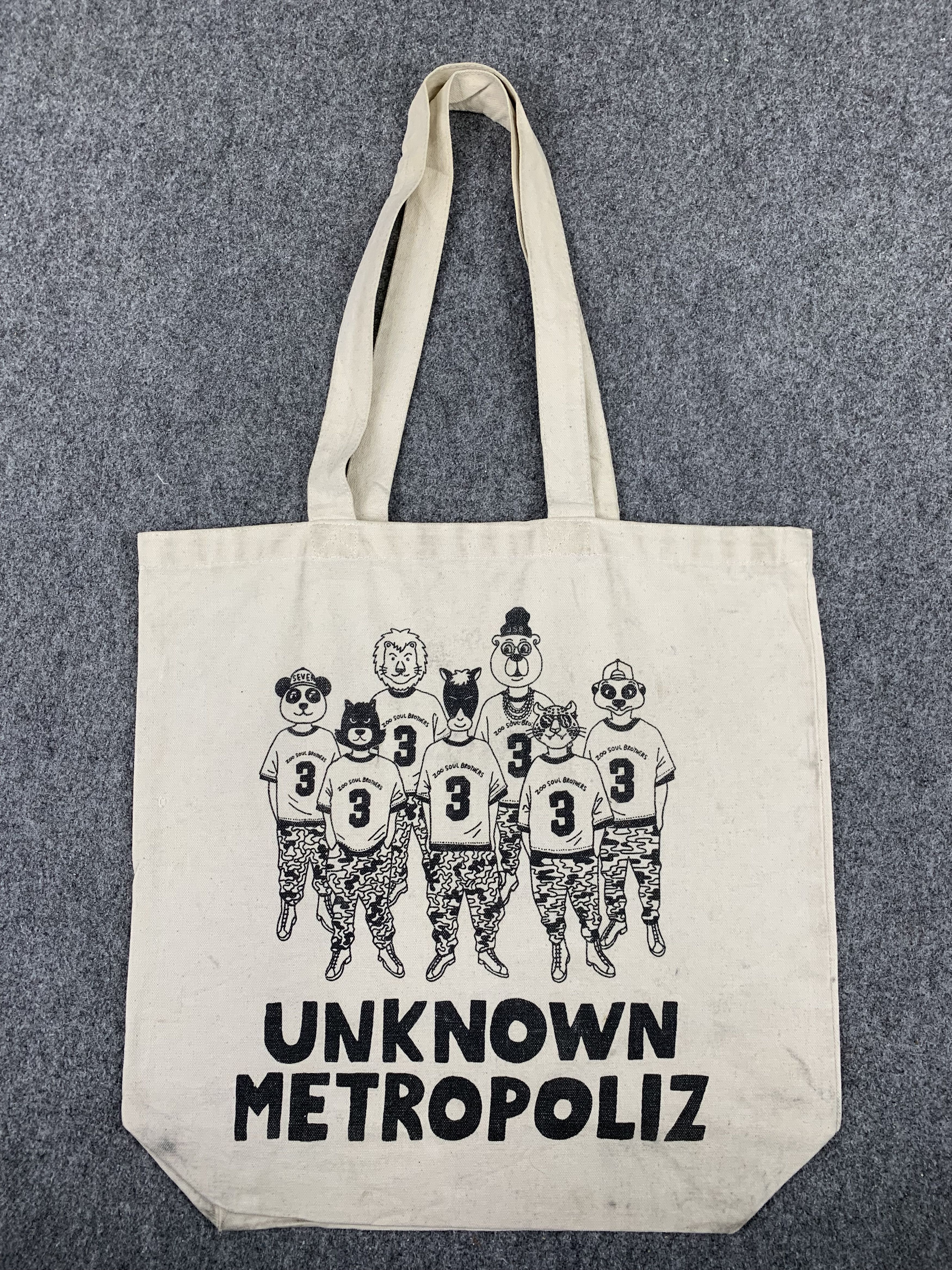 Japanese Brand Vintage Uknown Metropoliz Spell Out Printed Tote Bag BG0041 Size ONE SIZE - 1 Thumbnail