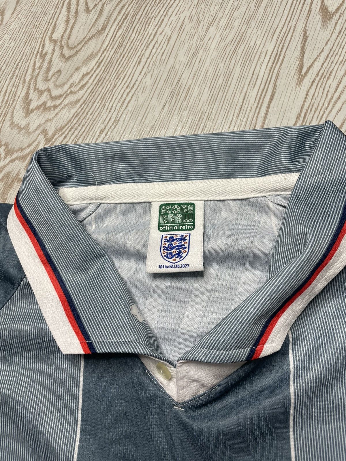 Vintage Score Draw Retro England National Football Team jersey Size US XL / EU 56 / 4 - 7 Thumbnail