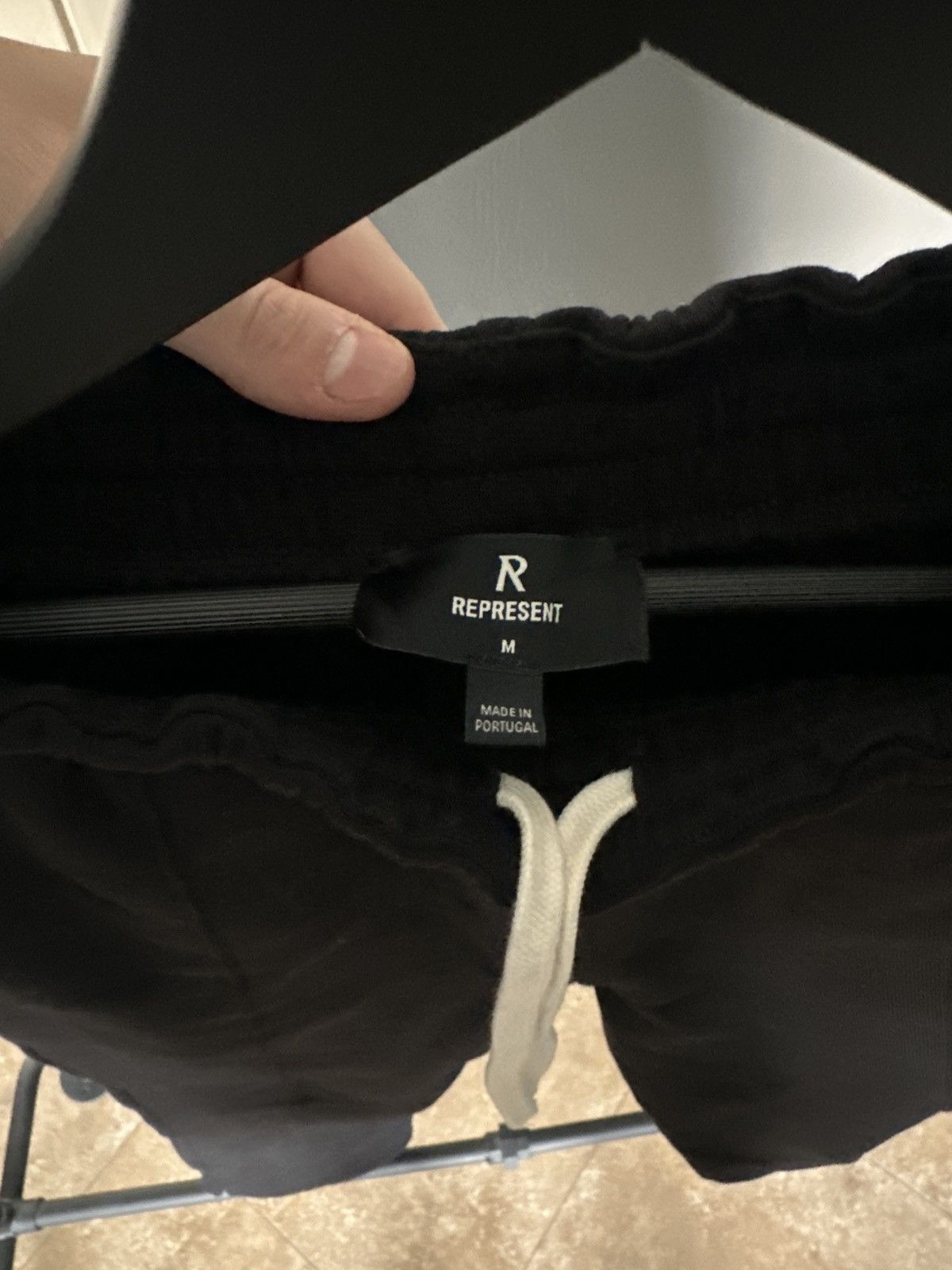 Represent Clo. Initial Black Straight Leg Sweatpants Size US 32 / EU 48 - 3 Thumbnail