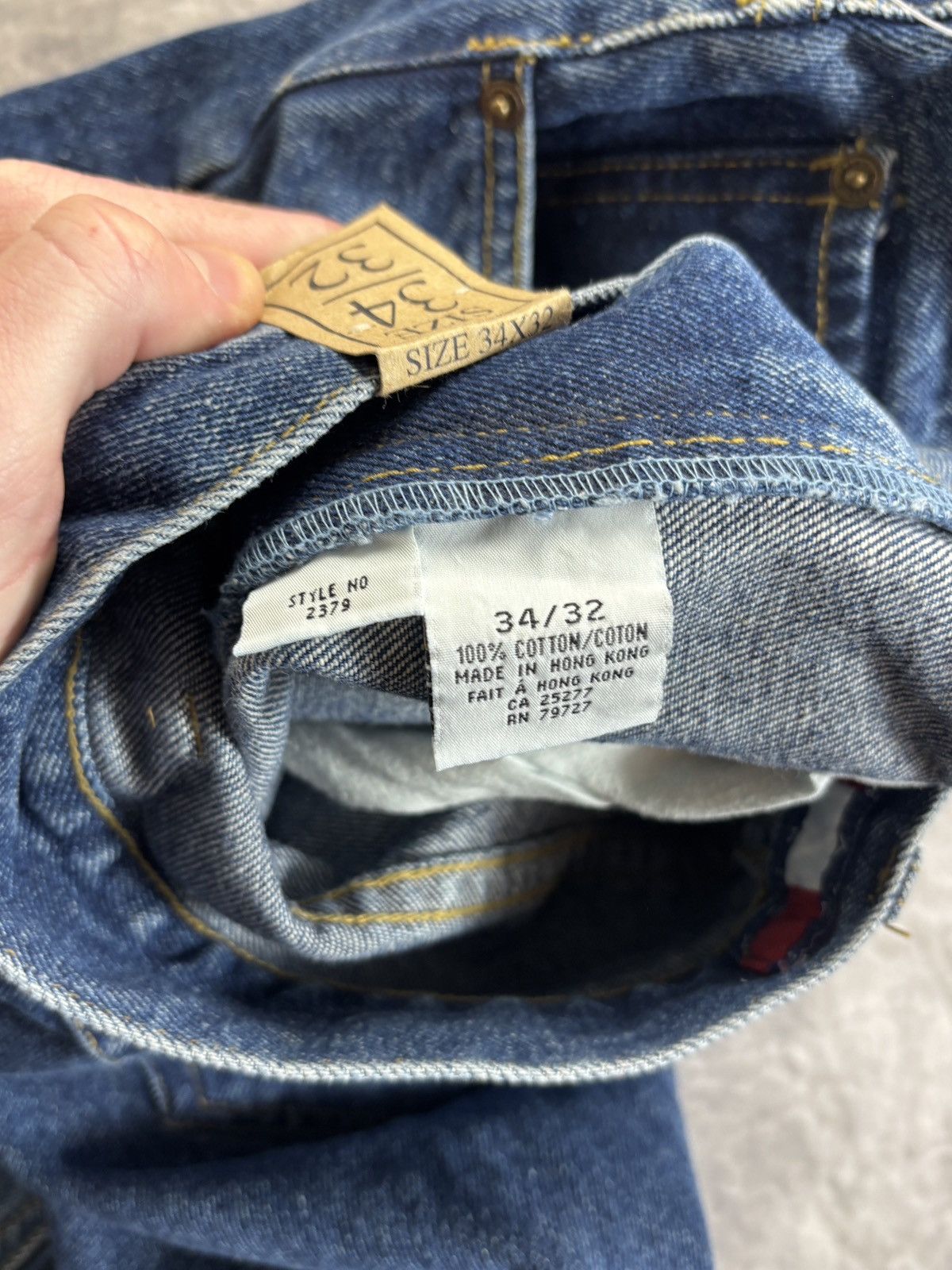 Joe Boxer × Vintage NOS 1990s Denim Jeans 90s Vintage Boxer America Oldstock Size US 34 / EU 50 - 5 Thumbnail