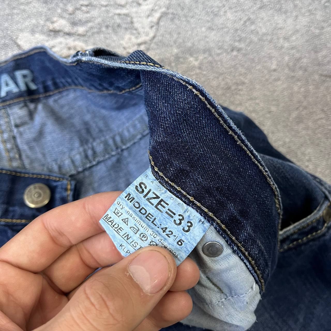 G-Star Vintage Big Logo G-Star Faded Jeans Distressed Thrashed Y2K Size US 33 - 2 Thumbnail