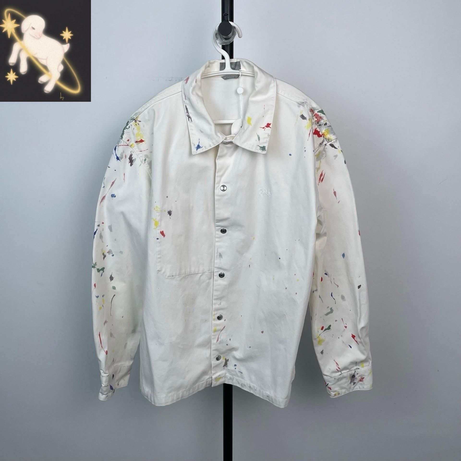 Dior Dior Retro Embroidered White Shirt S Men Size US S / EU 44-46 / 1 - 1 Thumbnail