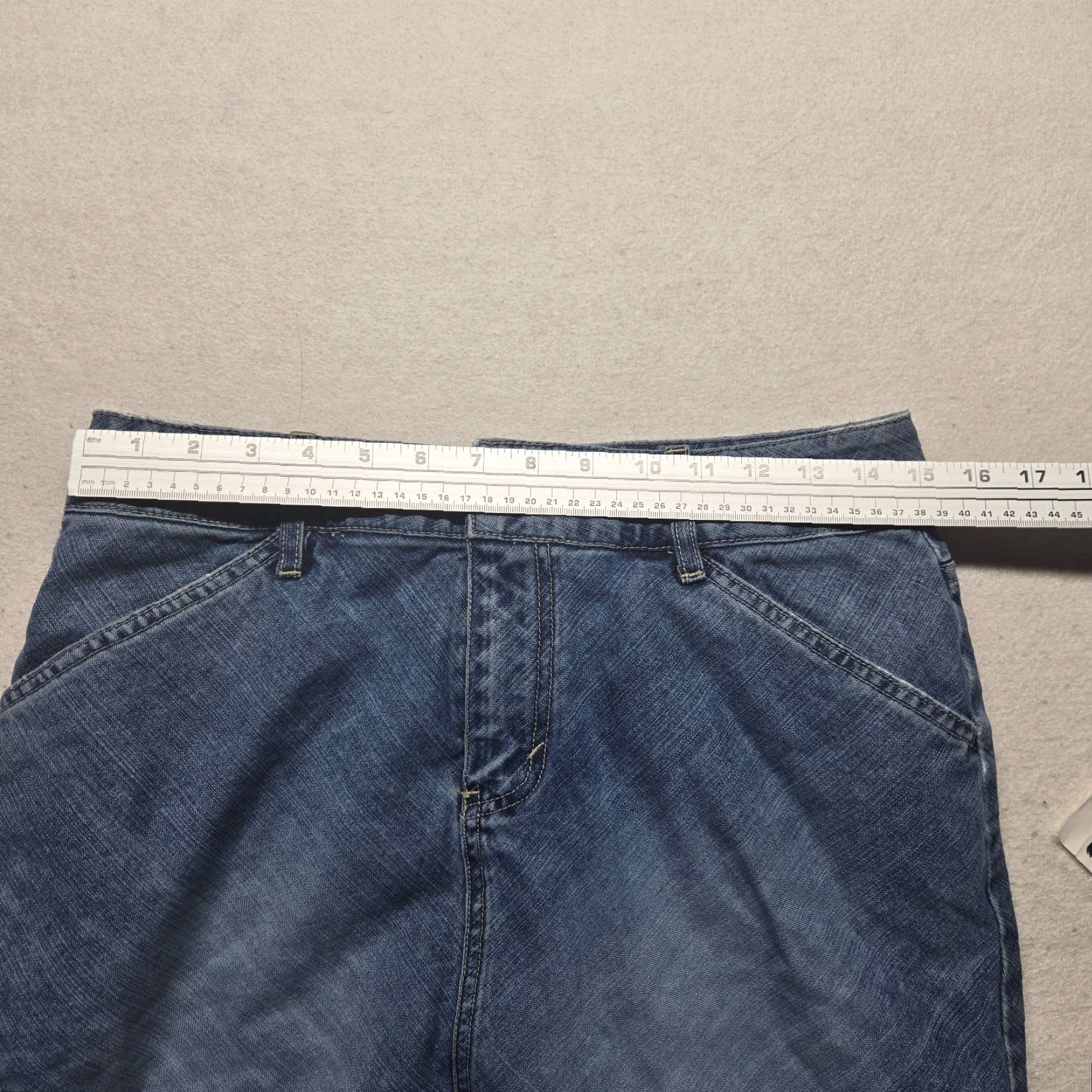Route 66 Route 66 Skirt Adult Regular Medium Wash Blue Denim Short 8 Pockets 80s 90s Vintage No Womens, Casual, Workwear, Party/Cocktail, Travel Size 30" / US 8 / IT 44 - 3 Thumbnail