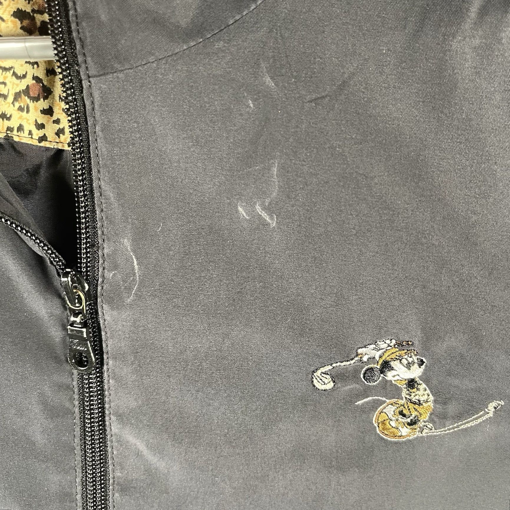 Disney Walt Disney World Mickey Mouse Golf Zip Up Jacket Womens Large Black Size L / US 10 / IT 46 - 5 Thumbnail