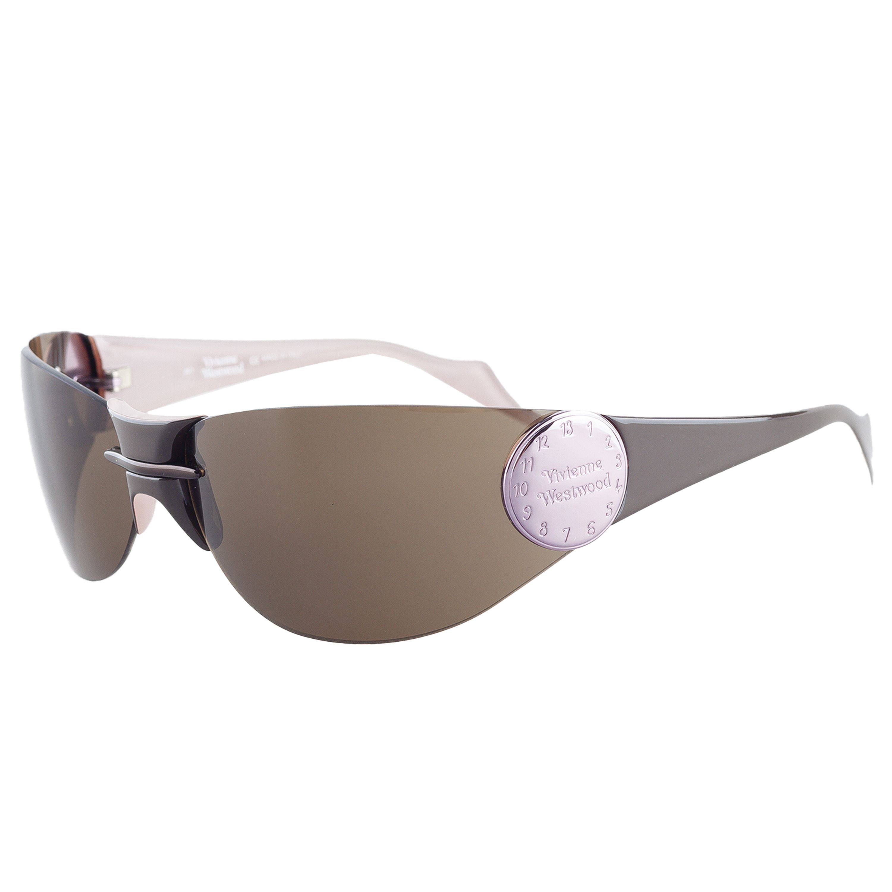 Vivienne Westwood Vivienne Westwood VW53802 Pink Vintage Shield Sunglasses Size ONE SIZE - 2 Thumbnail