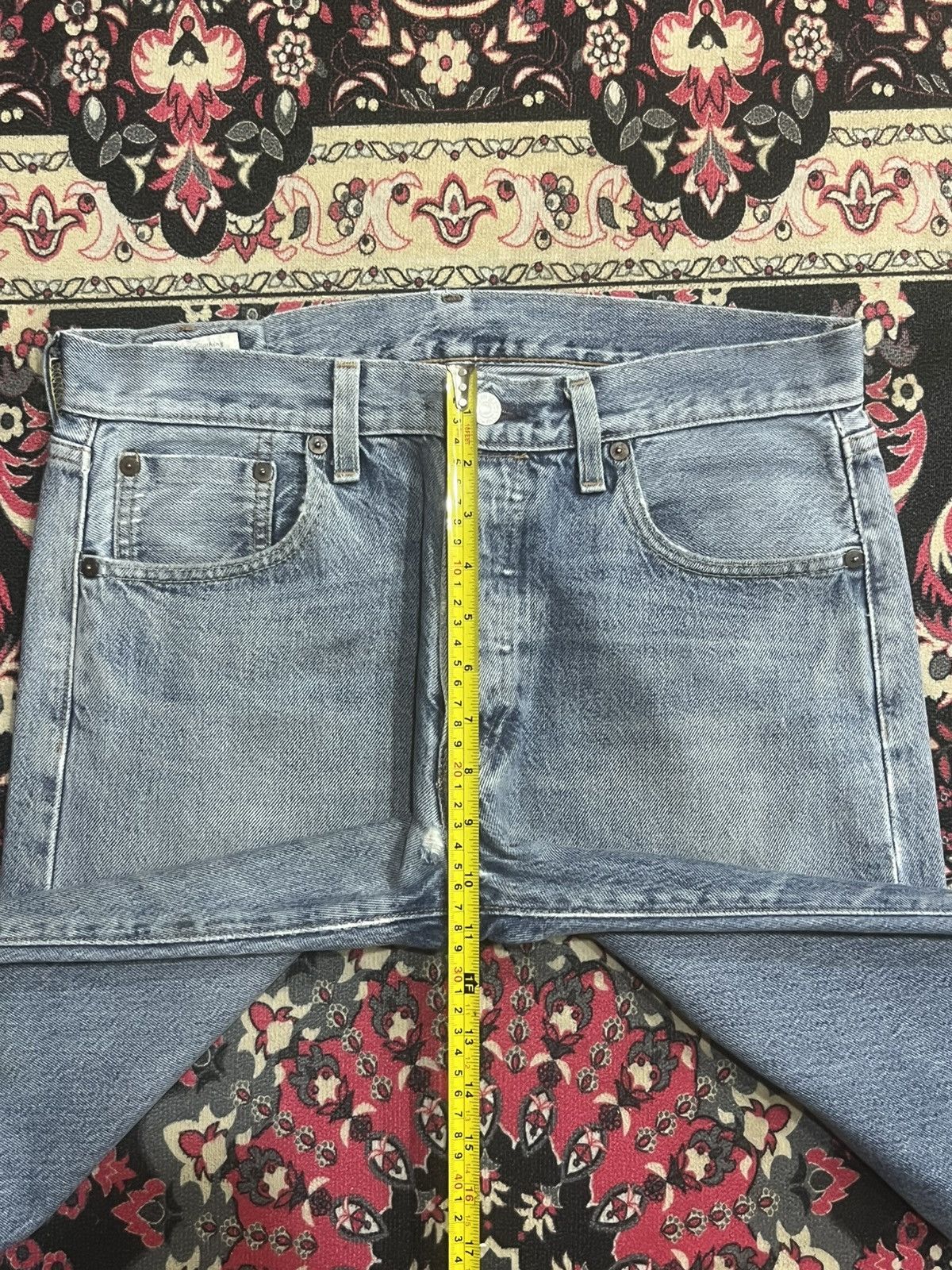 Levi's Levi’s 501 Big E Red Tab USA Flag Label Non Selvedge Jeans Size US 30 / EU 46 - 16 Thumbnail