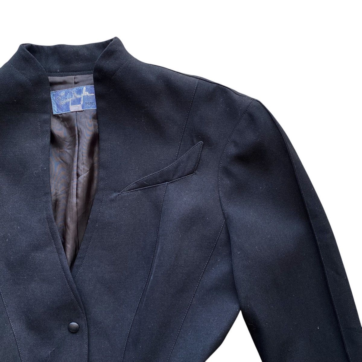 Thierry Mugler × Vintage 🔥90s THIERRY MUGLER FW SCULPTURAL DRAMATIC JACKET COAT Size S / US 4 / IT 40 - 6 Thumbnail