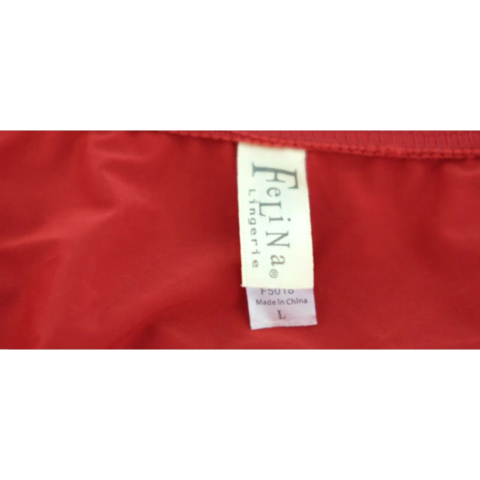 Vintage VINTAGE Felina Lingerie Camisole Cami Lace Trim Tank Top Red Size L Women's Tank Top Lace Trim Sleeveless Scoop Neck Pullover Wide Strap Size L / US 10 / IT 46 - 7 Thumbnail