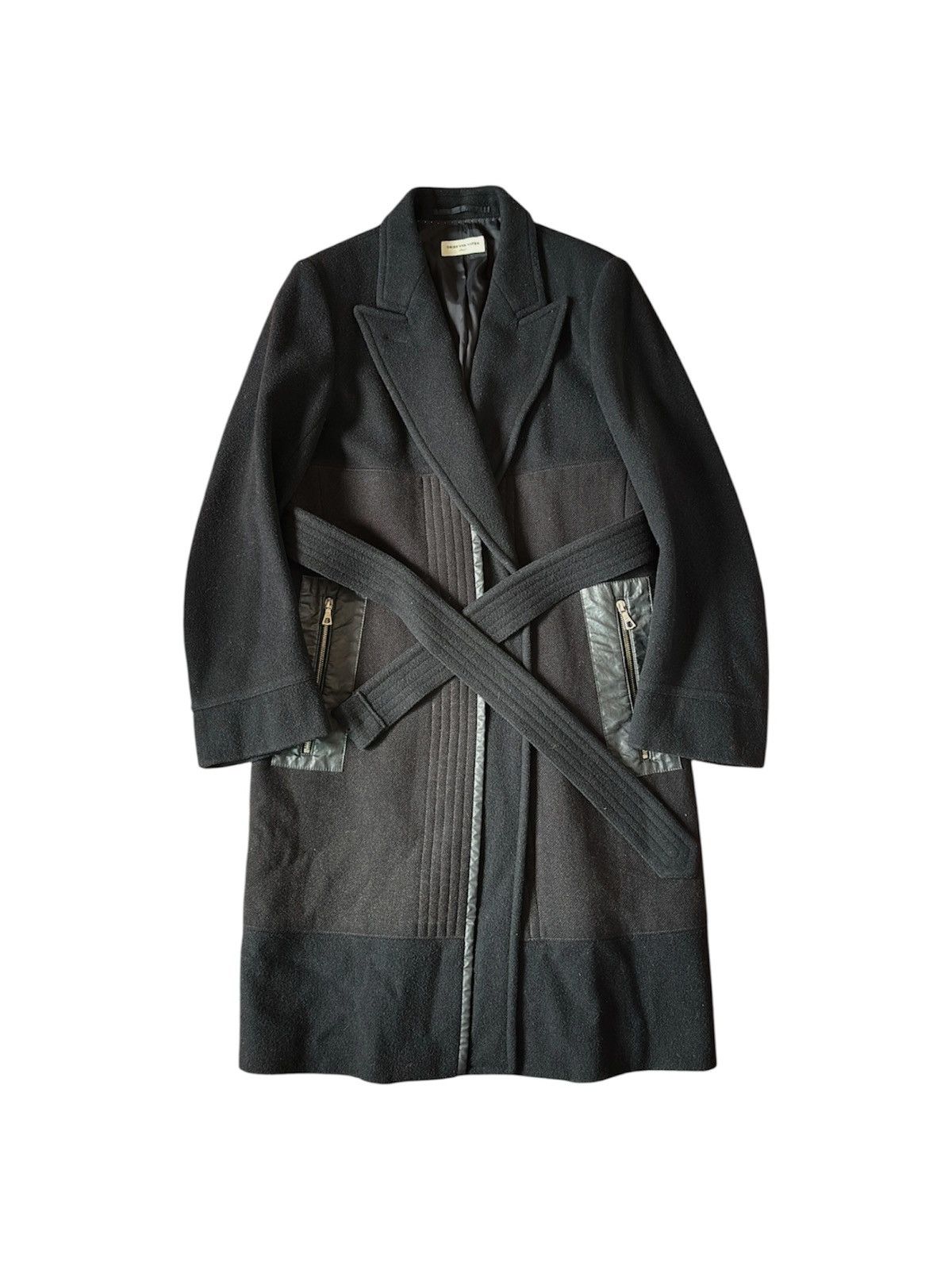 Dries Van Noten Dries Van Noten 2012 Tapered Wool Coat Size XS / US 0-2 / IT 36-38 - 2 Thumbnail