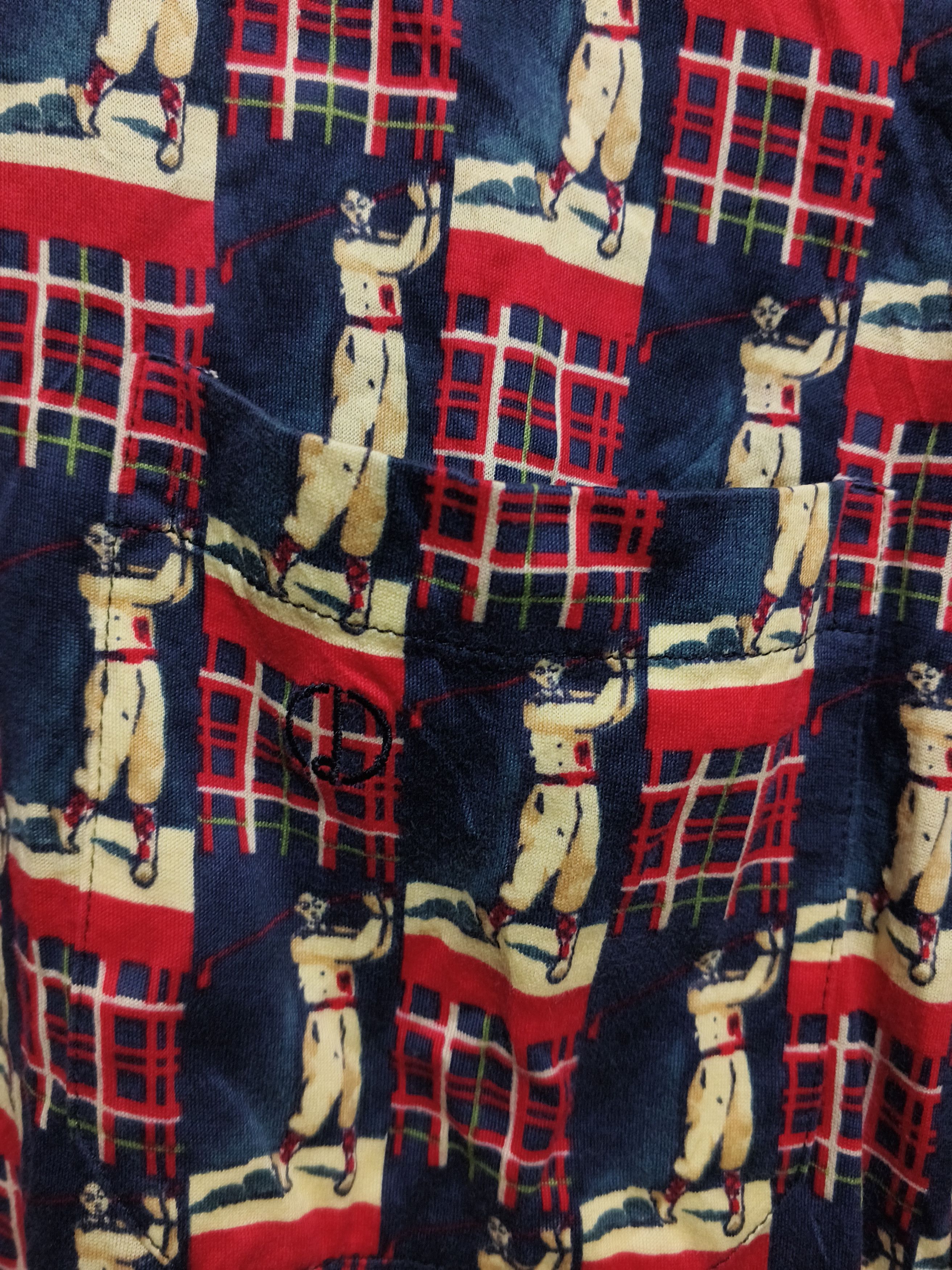 Alfred Dunhill 💥RARE Vintage 90s💥 Dunhill AOP Golfer Print Long Sleeve Size US L / EU 52-54 / 3 - 6 Thumbnail