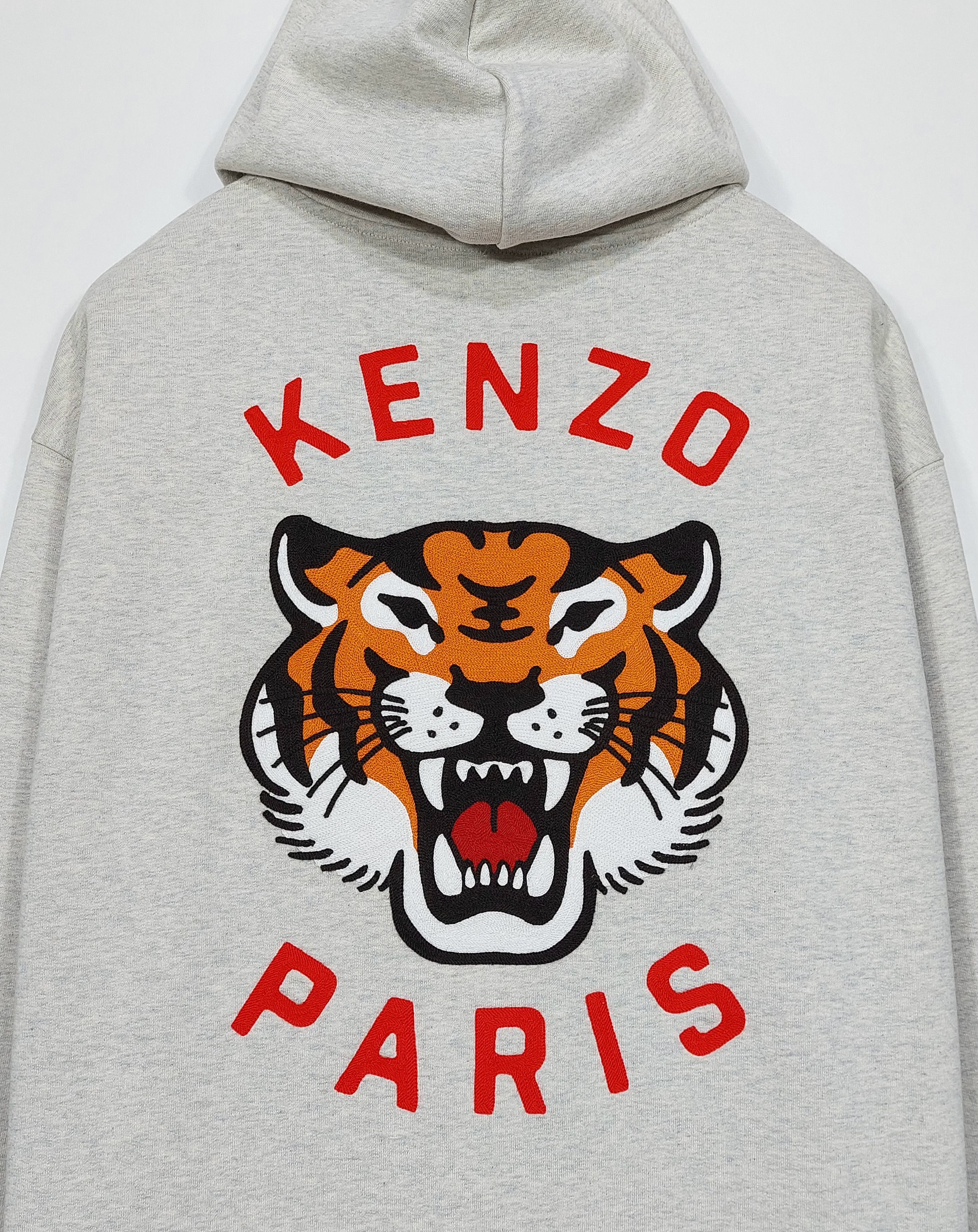 Kenzo lucky tiger hoodie - grey M Size US M / EU 48-50 / 2 - 8 Thumbnail