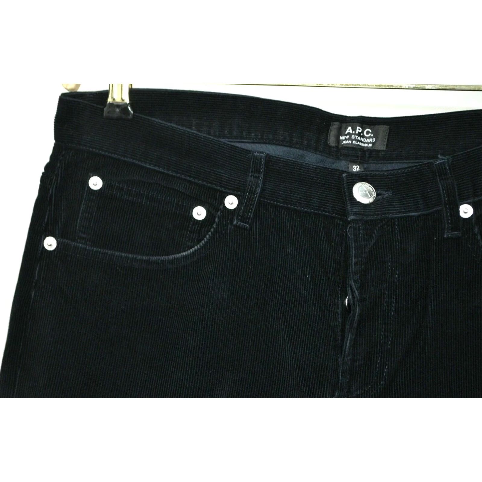 A.P.C. A.P.C. New Standard Corduroy Jeans Classique Pants Navy Blue 32 Mens Straight 5-Pocket Inseam 34" Slim Classic Vintage No Size US 32 / EU 48 - 6 Thumbnail