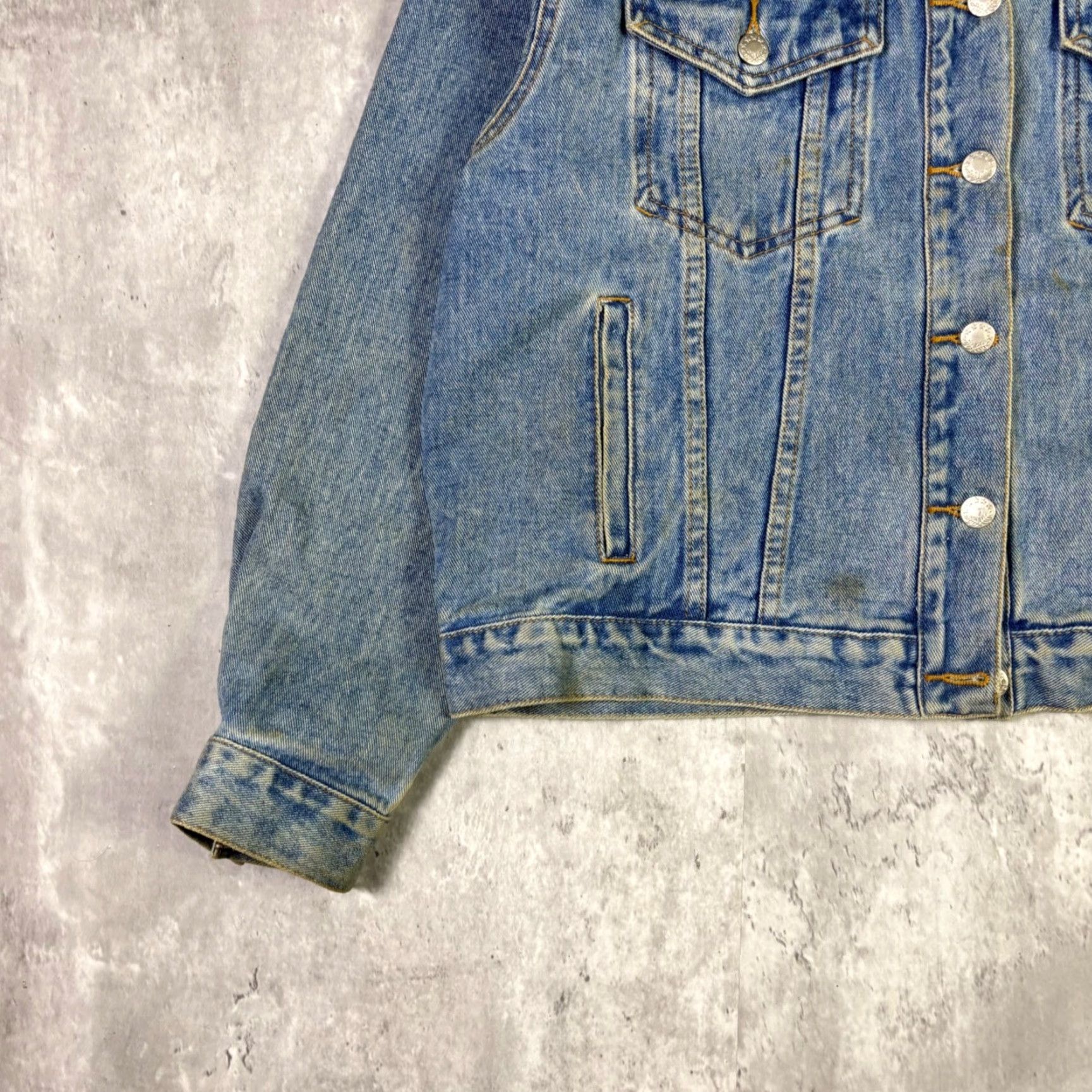 Vintage VINTAGE Ashley Stewart Denim Jacket Feather Fringe Western Boho Blue Womens 1X Jacket Girls? Size XL / US 12-14 / IT 48-50 - 7 Thumbnail