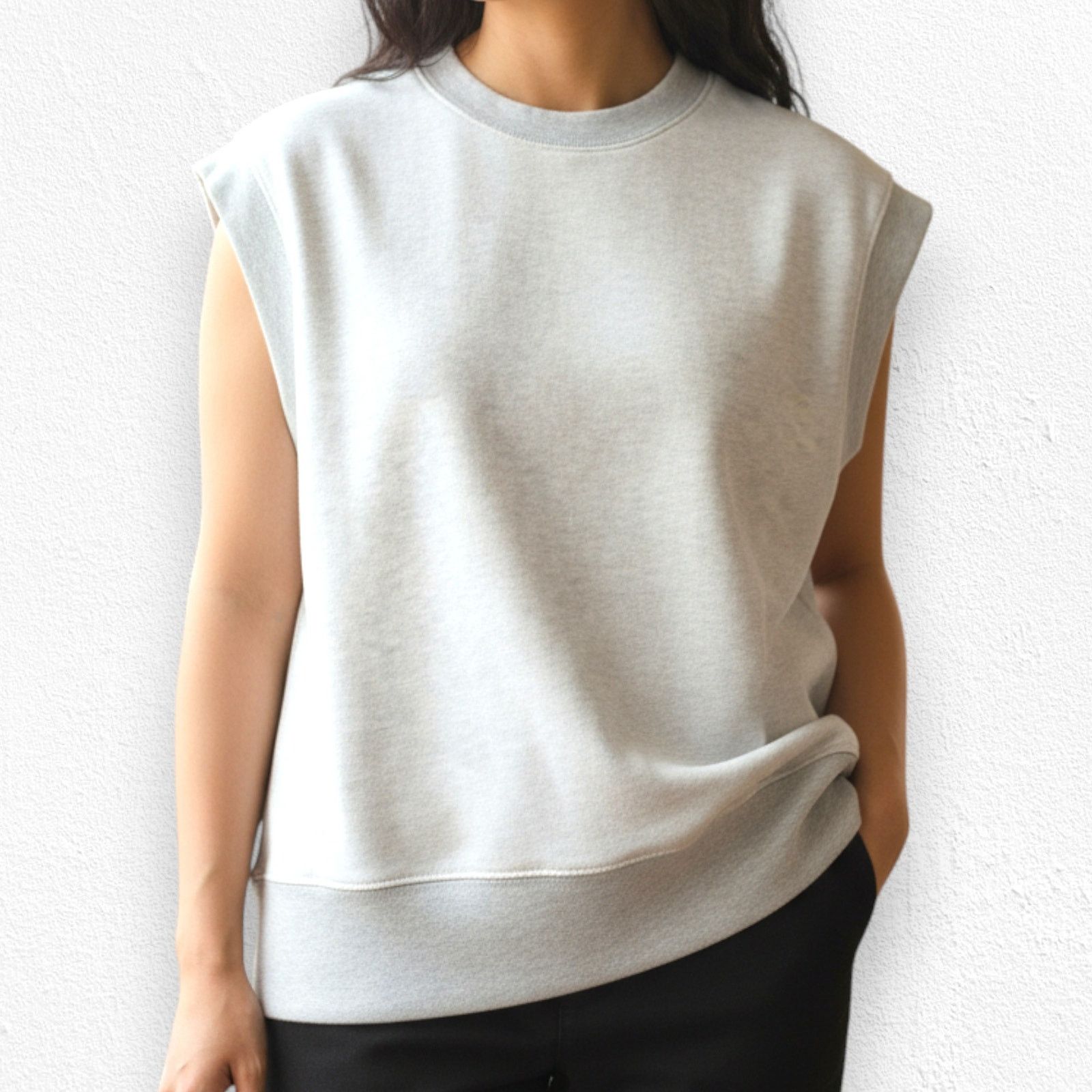 Agolde AGOLDE Simone Sleeveless Sweatshirt Gray Vest Size Medium Size M / US 6-8 / IT 42-44 - 8 Thumbnail