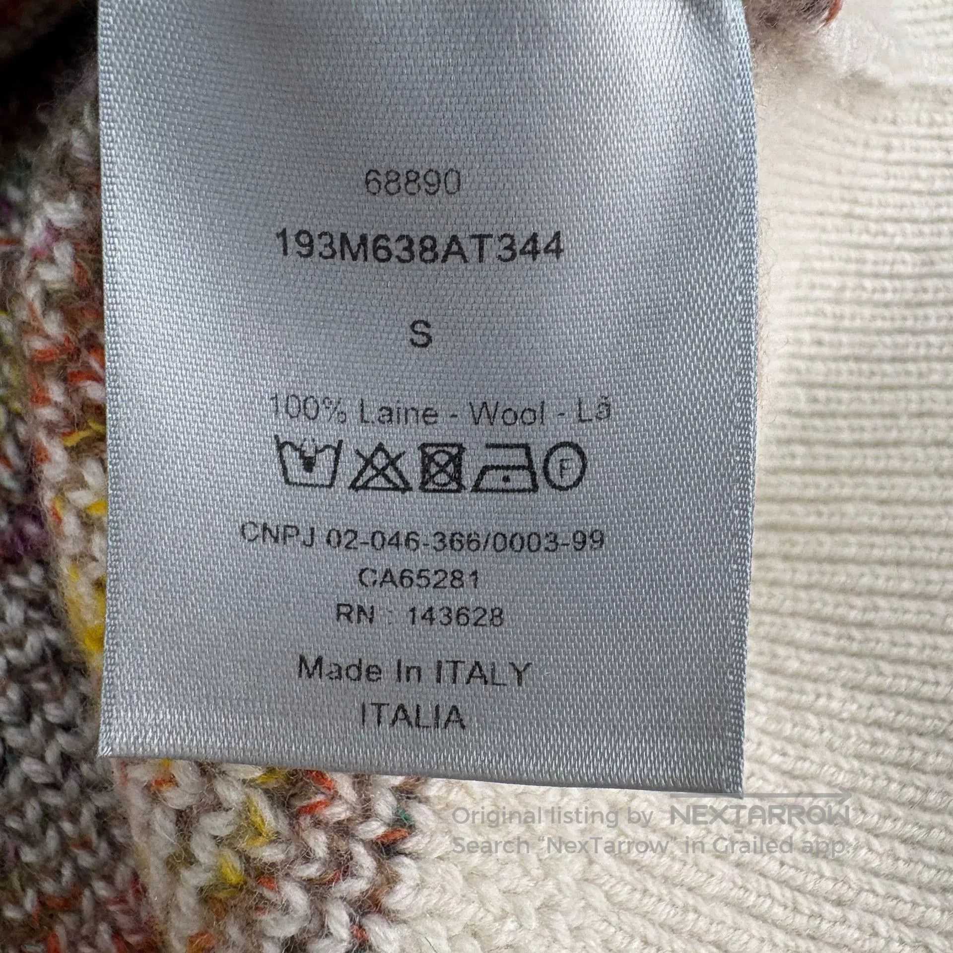 Dior dior logo wool knit sweater size s. Size US S / EU 44-46 / 1 - 7 Thumbnail