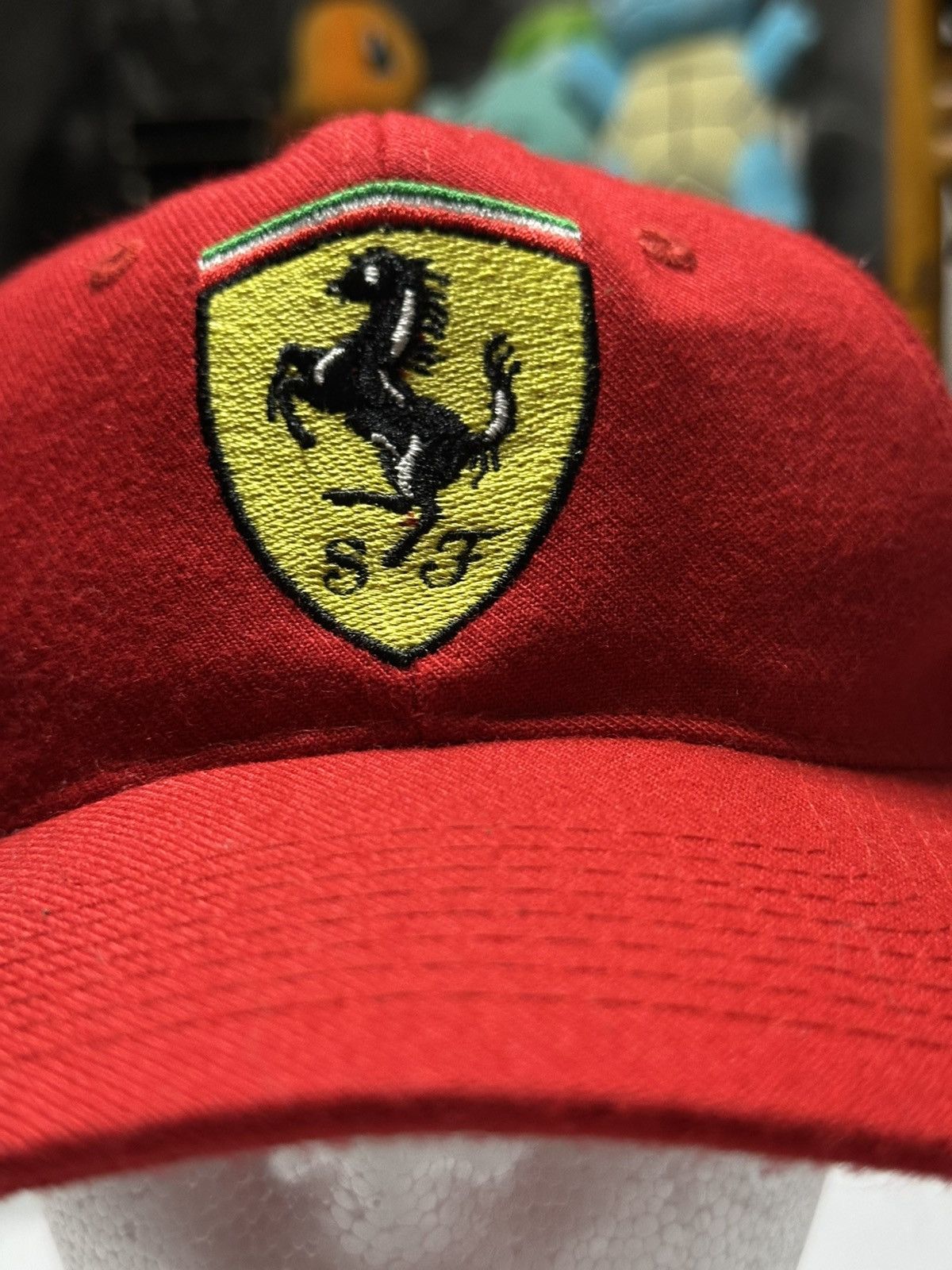 Ferrari Vintage 1996 Ferrari F1 Scudetto shield logo hat Size ONE SIZE - 2 Thumbnail