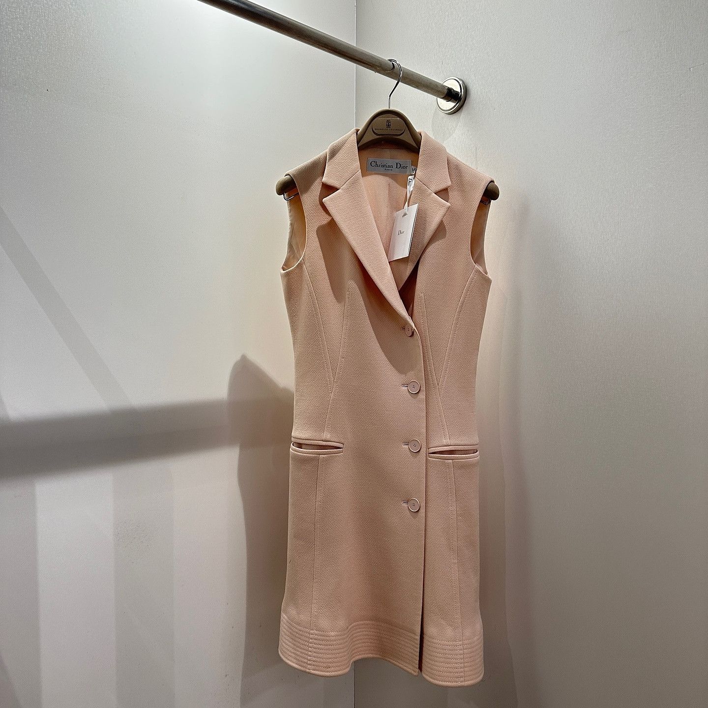 Dior Christian Dior Wool Sleeveless Coat Size 36 Size XS / US 0-2 / IT 36-38 - 1 Thumbnail