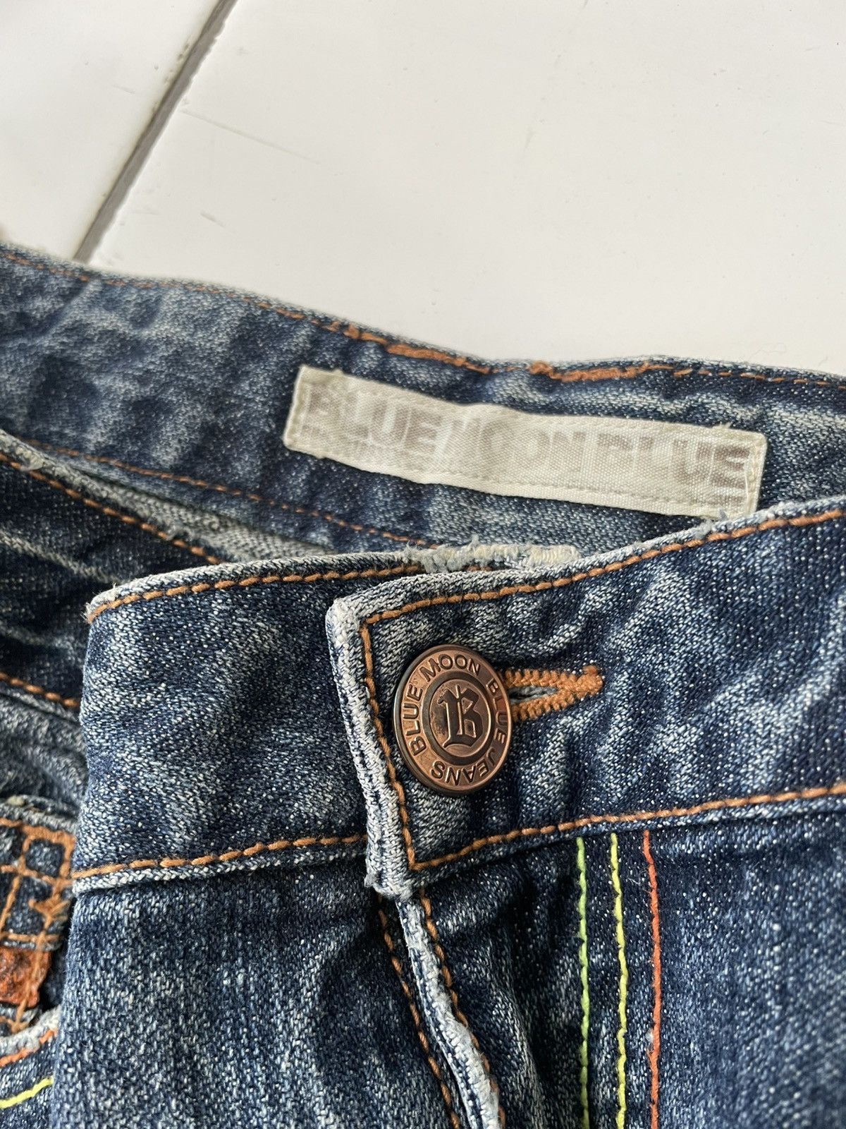 Blue Blue Japan Japanese Brand x Blue Moon Blue Japans Jorts Jeans Size US 33 - 4 Thumbnail