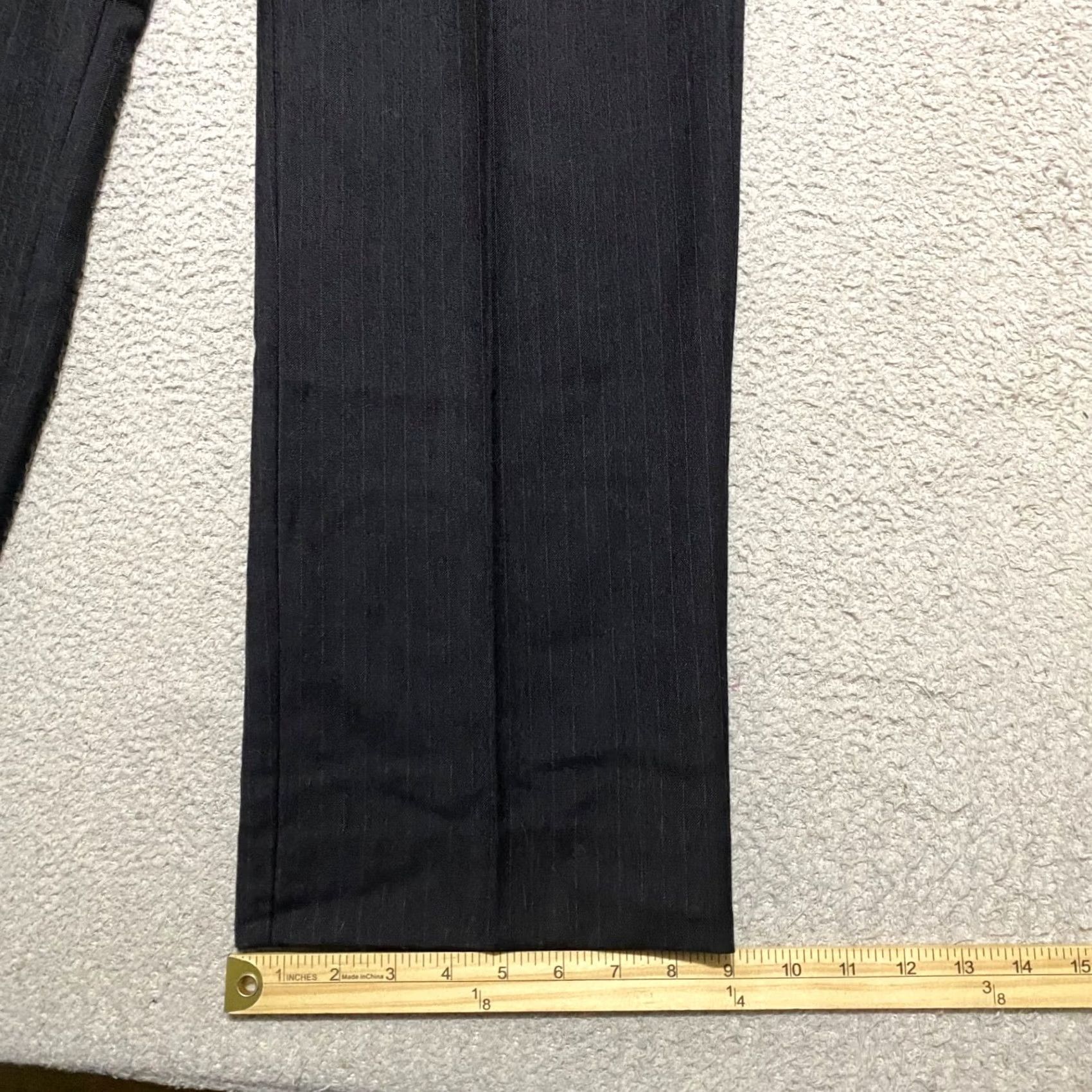 J.Crew J.CREW Mens 32x34 Dress Pants Gray Striped Wool Business Mid Rise Pants Mens 32 Gray Striped Wool Dress Pants Size US 32 / EU 48 - 4 Thumbnail