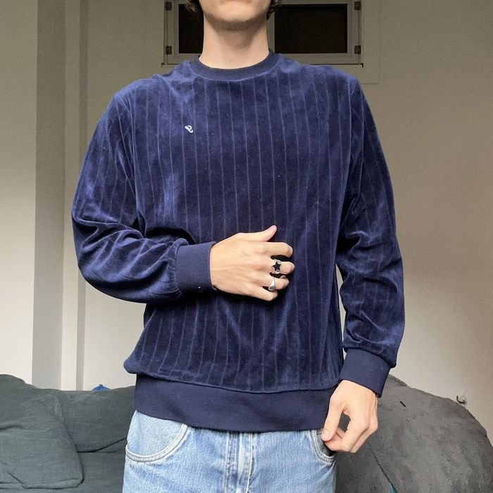 Supreme store velour crewneck