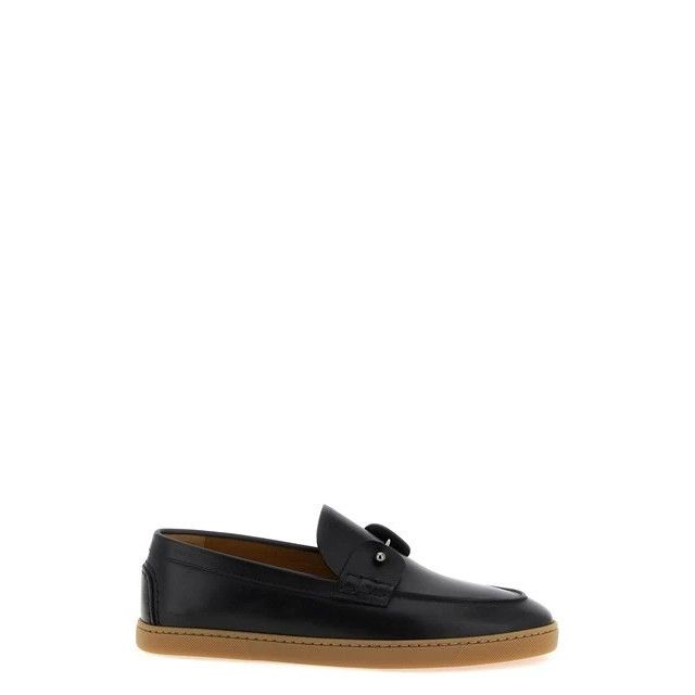 CHRISTIAN LOUBOUTIN Chambeliboat Black Loafers New & Authent