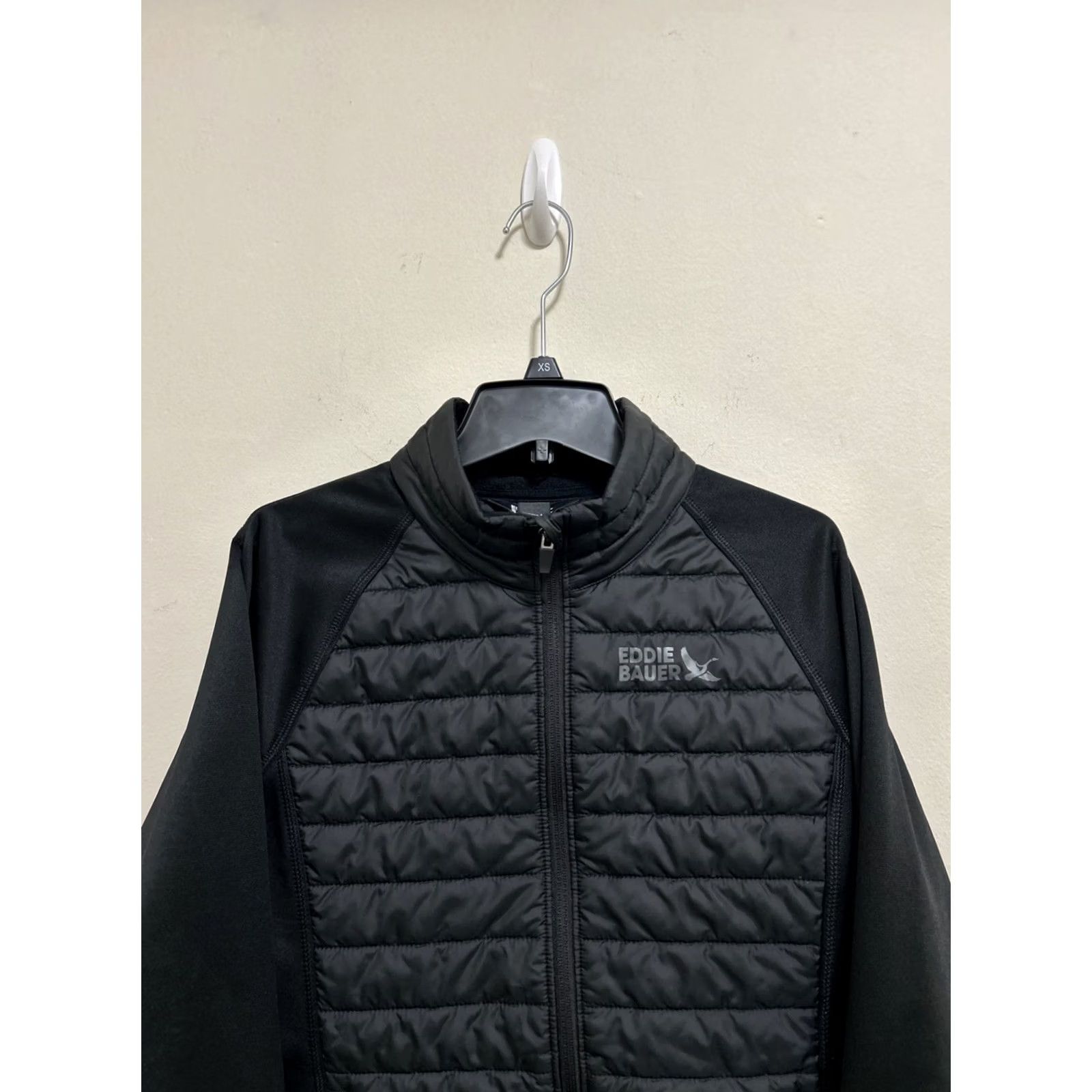 Eddie Bauer Eddie Bauer Puffer Jacket Womens Large Black Full Zip Goose Down Jacket Black Womens L Modern Puffer Size L / US 10 / IT 46 - 2 Thumbnail