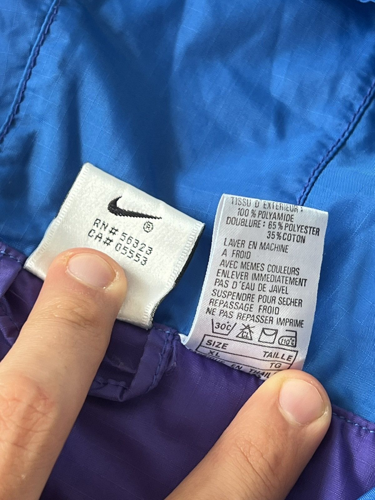 Nike ‼️VINTAGE NIKE 80s BIG LOGO ARCHIVAL WINDBREAKER JACKET‼️ Size US XL / EU 56 / 4 - 13 Thumbnail