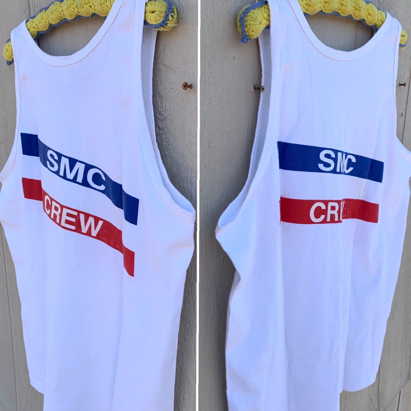 Anvil VINTAGE Saint Mary’s College of California tank top SMC CREW XL White Anvil Graphic Tank Top Womens Size US XL / EU 56 / 4 - 4 Thumbnail