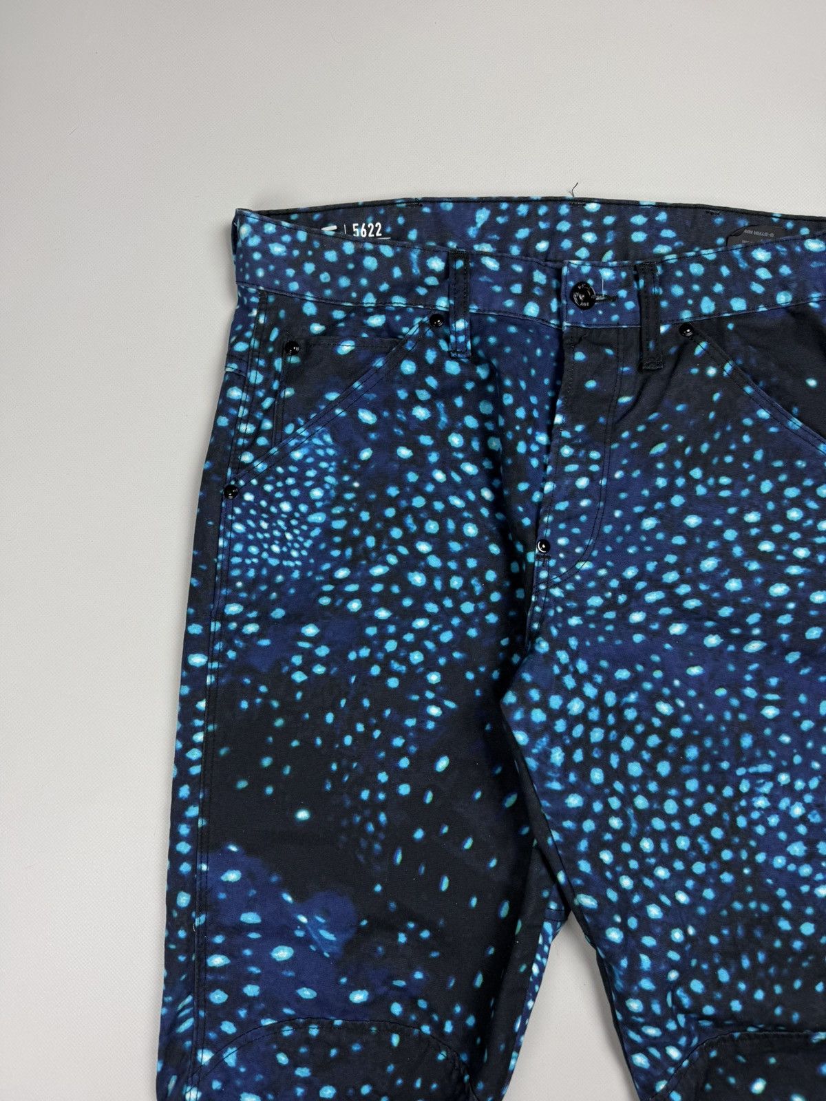 G-Star × Pharrell Pharrell Williams 5622 3D Tapered COJ Patterned Jeans Pants Size US 30 / EU 46 - 6 Thumbnail