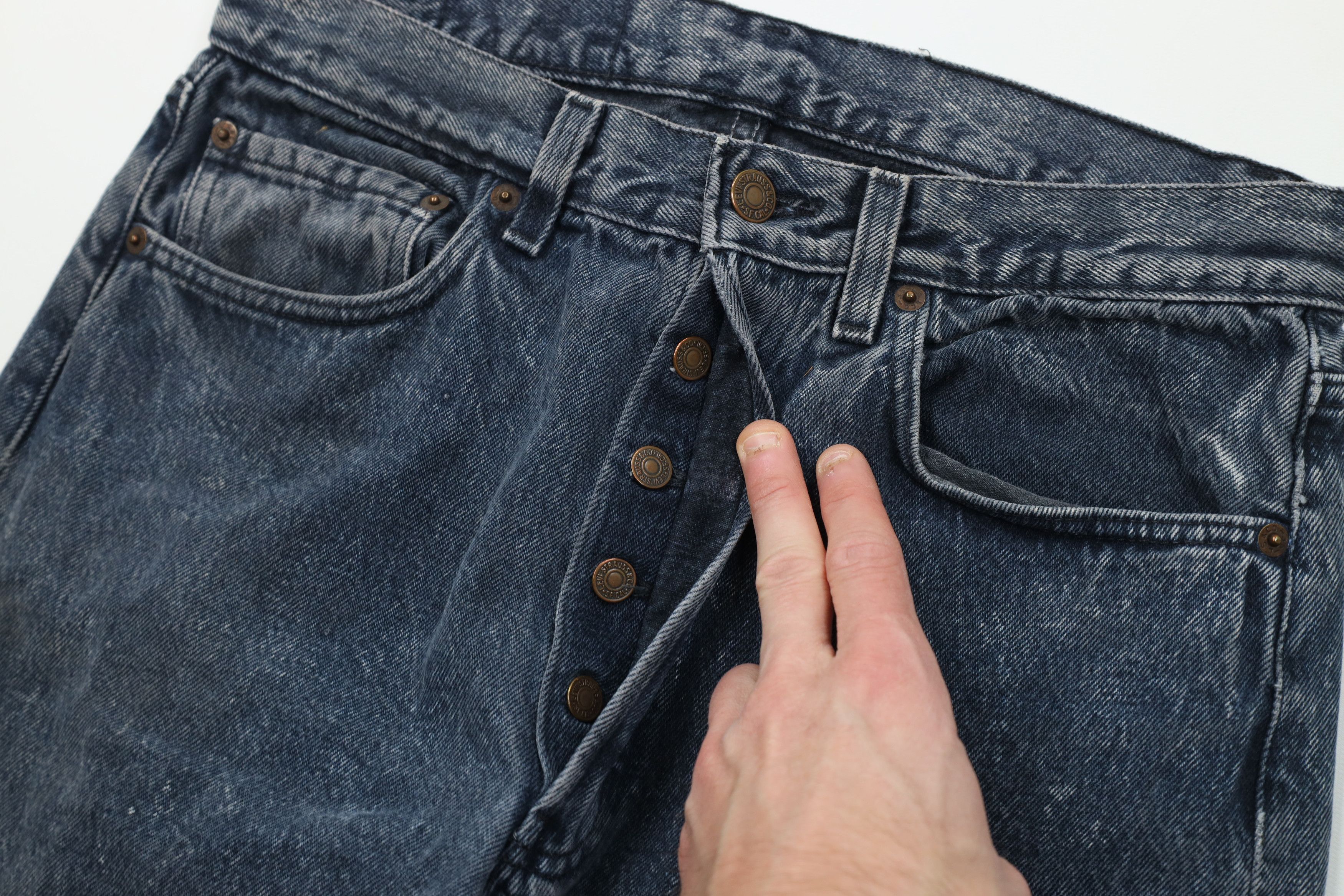 Levi's Vintage 80s Levis 501xx Button Fly Original Jeans Blue USA Size US 32 / EU 48 - 8 Thumbnail