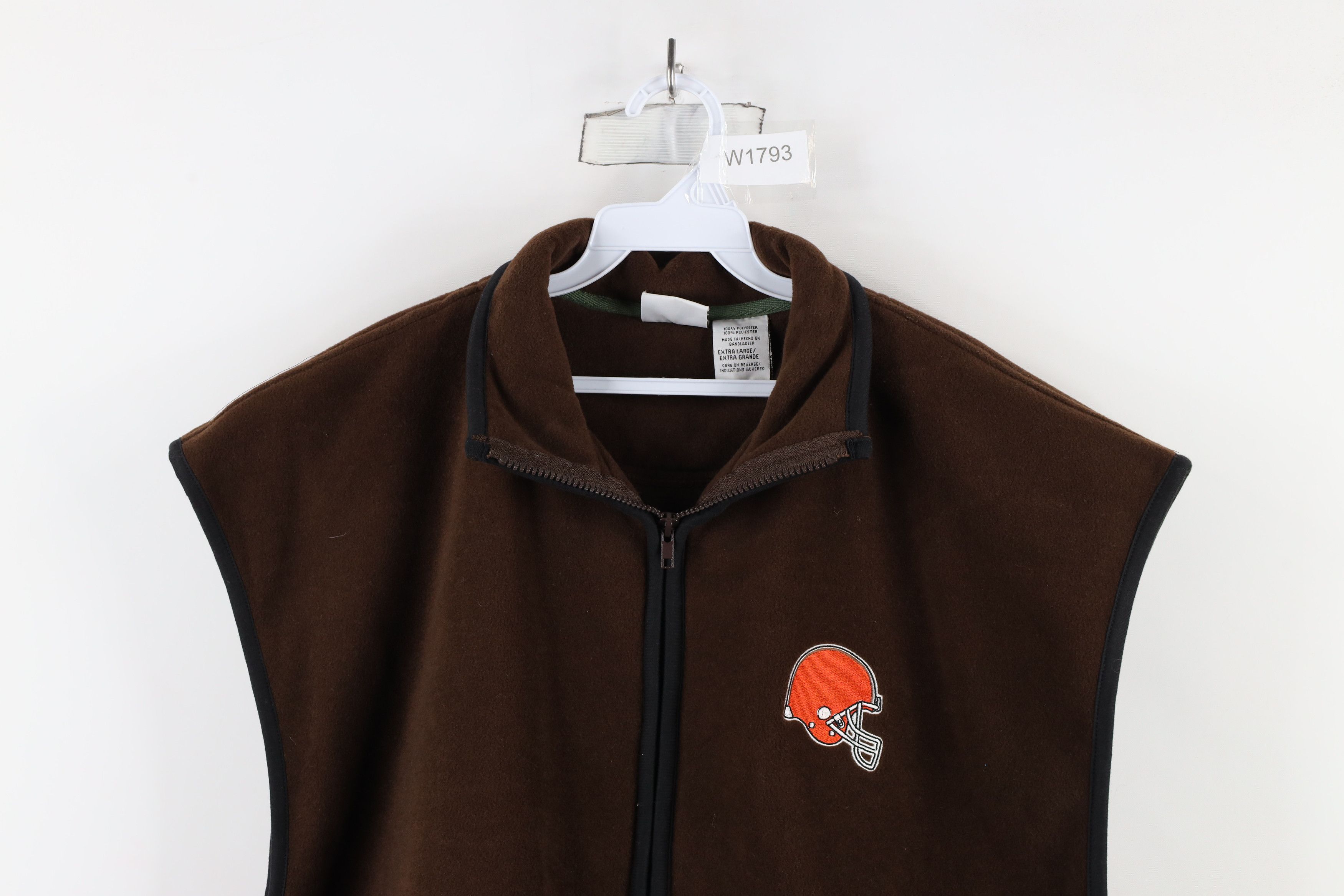 Vintage Vintage Y2K 2000 Browns Football Full Zip Fleece Vest Jacket Size US XL / EU 56 / 4 - 2 Thumbnail