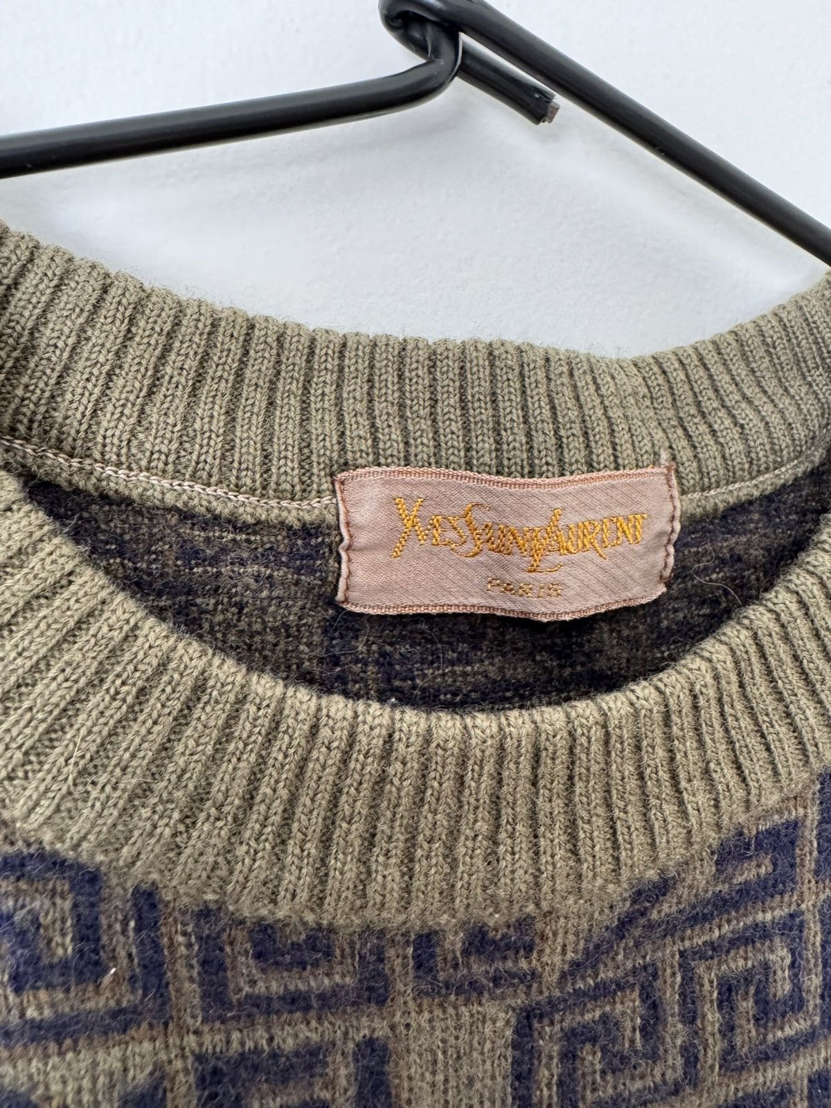 Vintage × Yves Saint Laurent Yves Saint Laurent ysl grey sweater Size S / US 4 / IT 40 - 3 Thumbnail