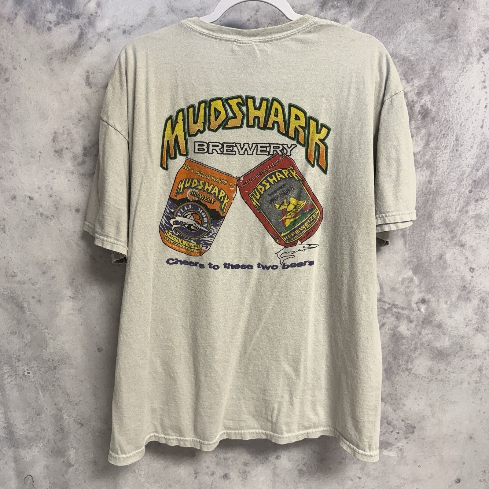 Vintage Vintage MudShark Brewery T Shirt Mens XL Y2K Short Sleeve Size US XL / EU 56 / 4 - 2 Thumbnail