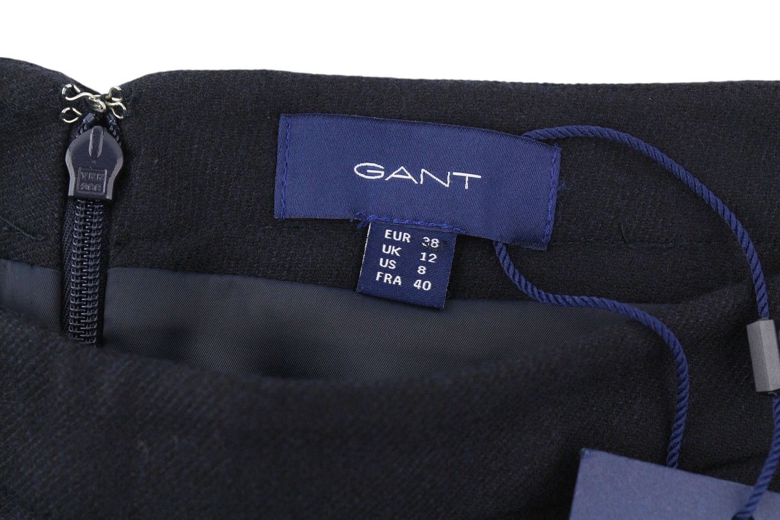 Gant WASHABLE STRETCH WOOL EU36 Dark Blue Pleat Skirt 85353 Size 30" / US 8 / IT 44 - 6 Thumbnail