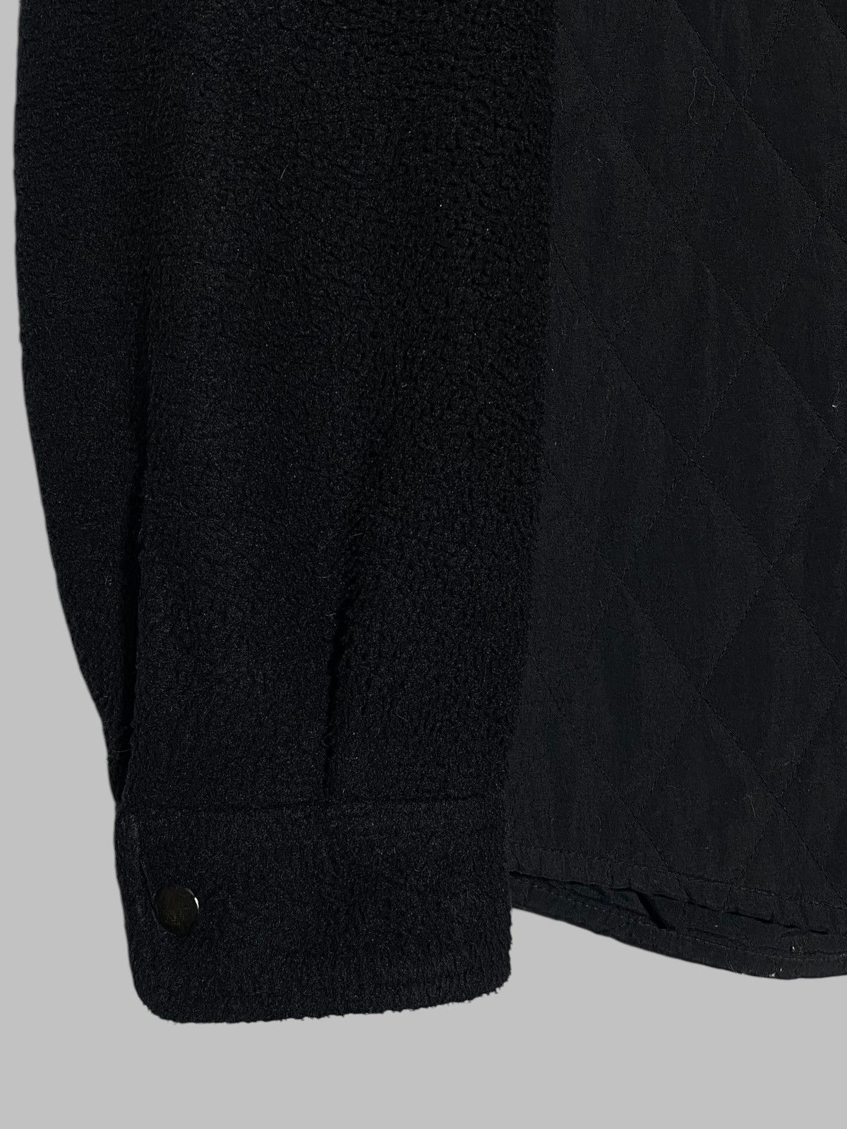Supreme Supreme Hooded Fleece Nylon Shirt Jacket Black Size US M / EU 48-50 / 2 - 10 Thumbnail