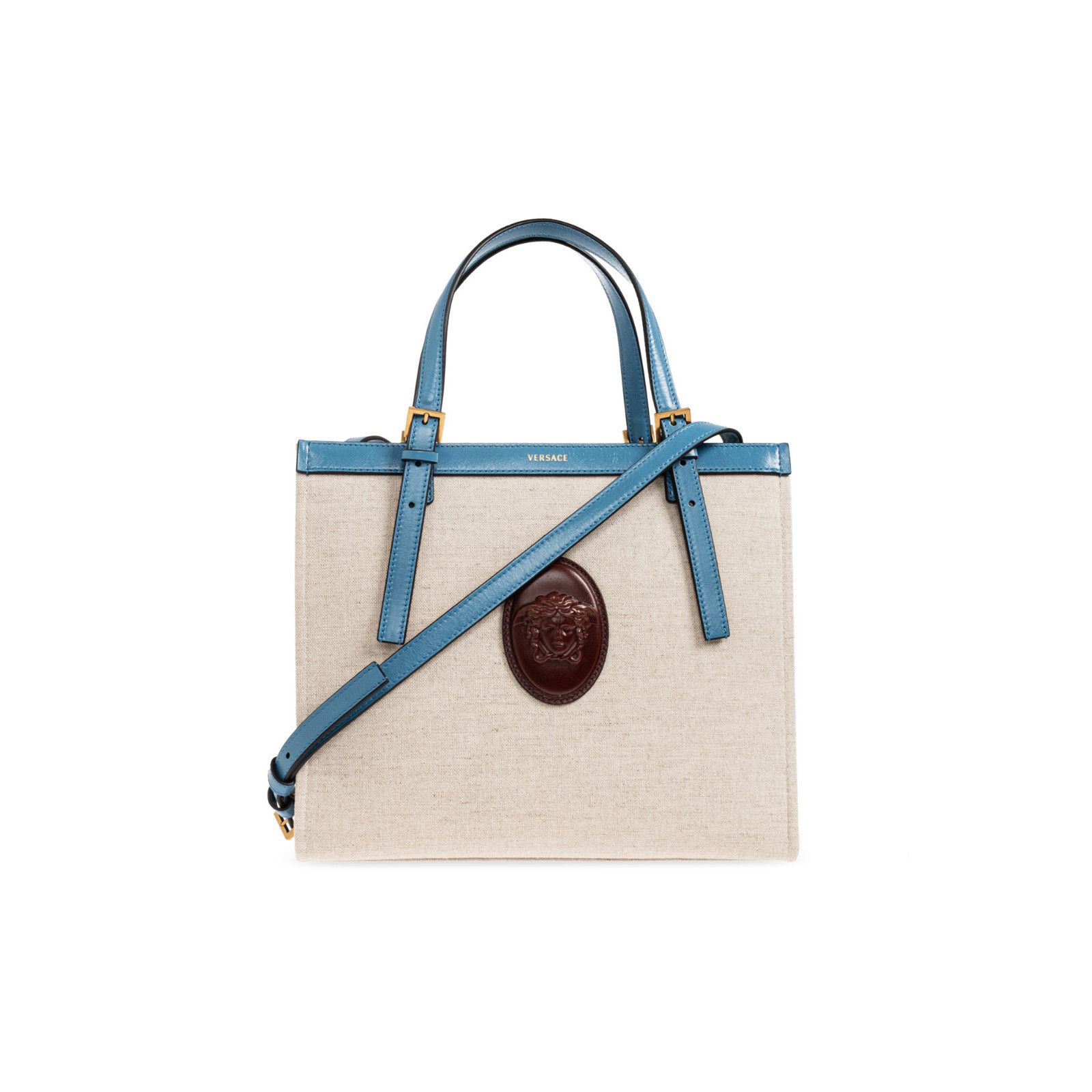 Versace VERSACE Riviere Blue Tote Bag New & Authentic Size ONE SIZE - 5 Thumbnail