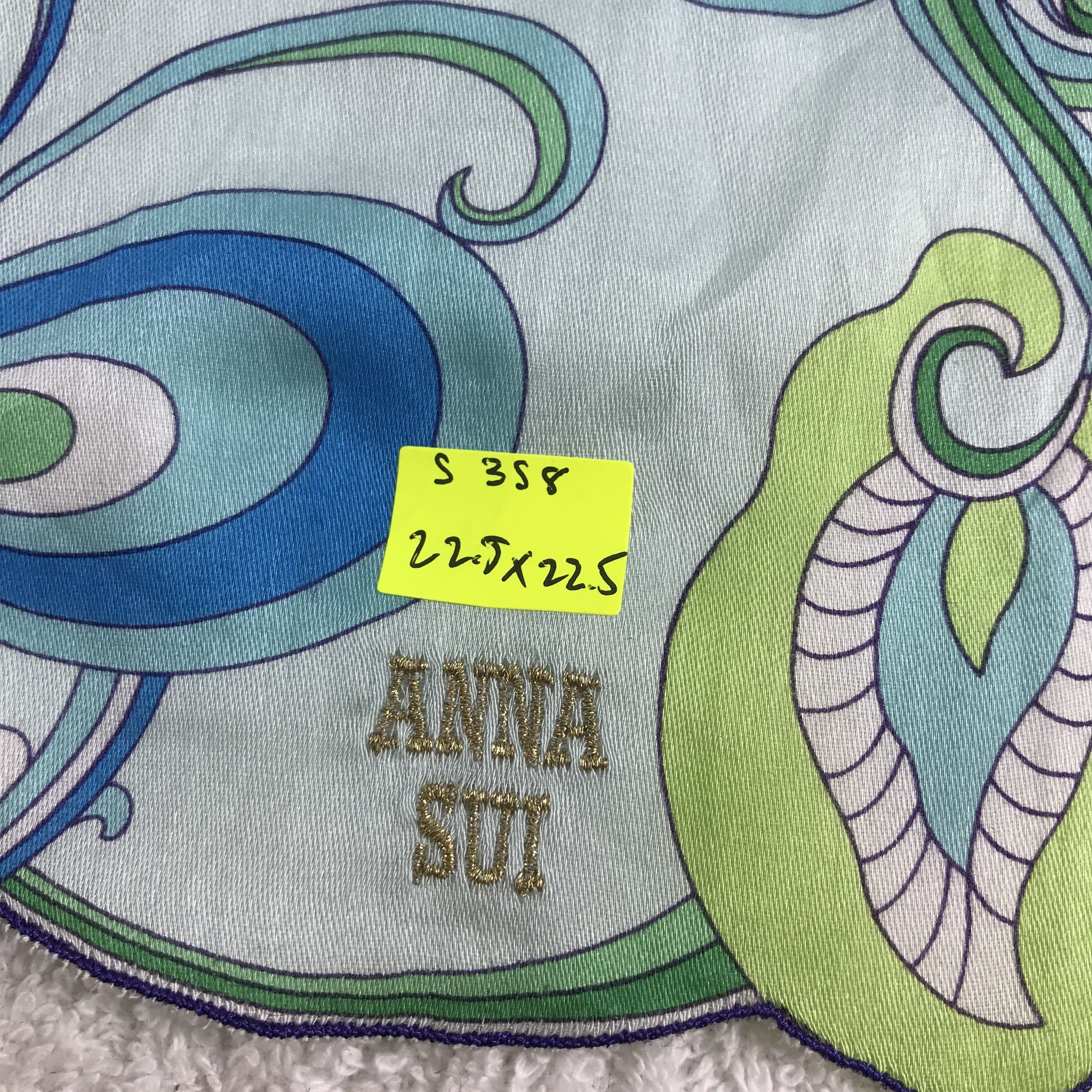 Anna Sui × Vintage Anna Sui Bandana / Handkerchief / Neckerchief - S358 Size ONE SIZE - 5 Thumbnail