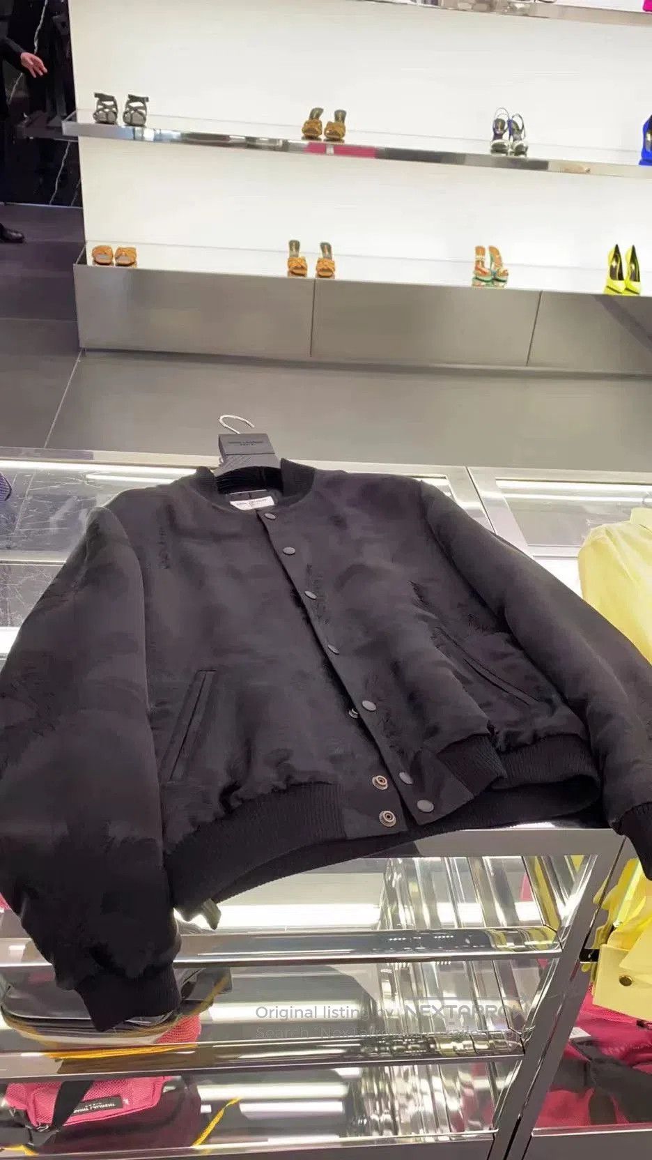 Saint Laurent Paris Saint Laurent Palm Leaf Silk Jacket. Size US M / EU 48-50 / 2 - 3 Thumbnail