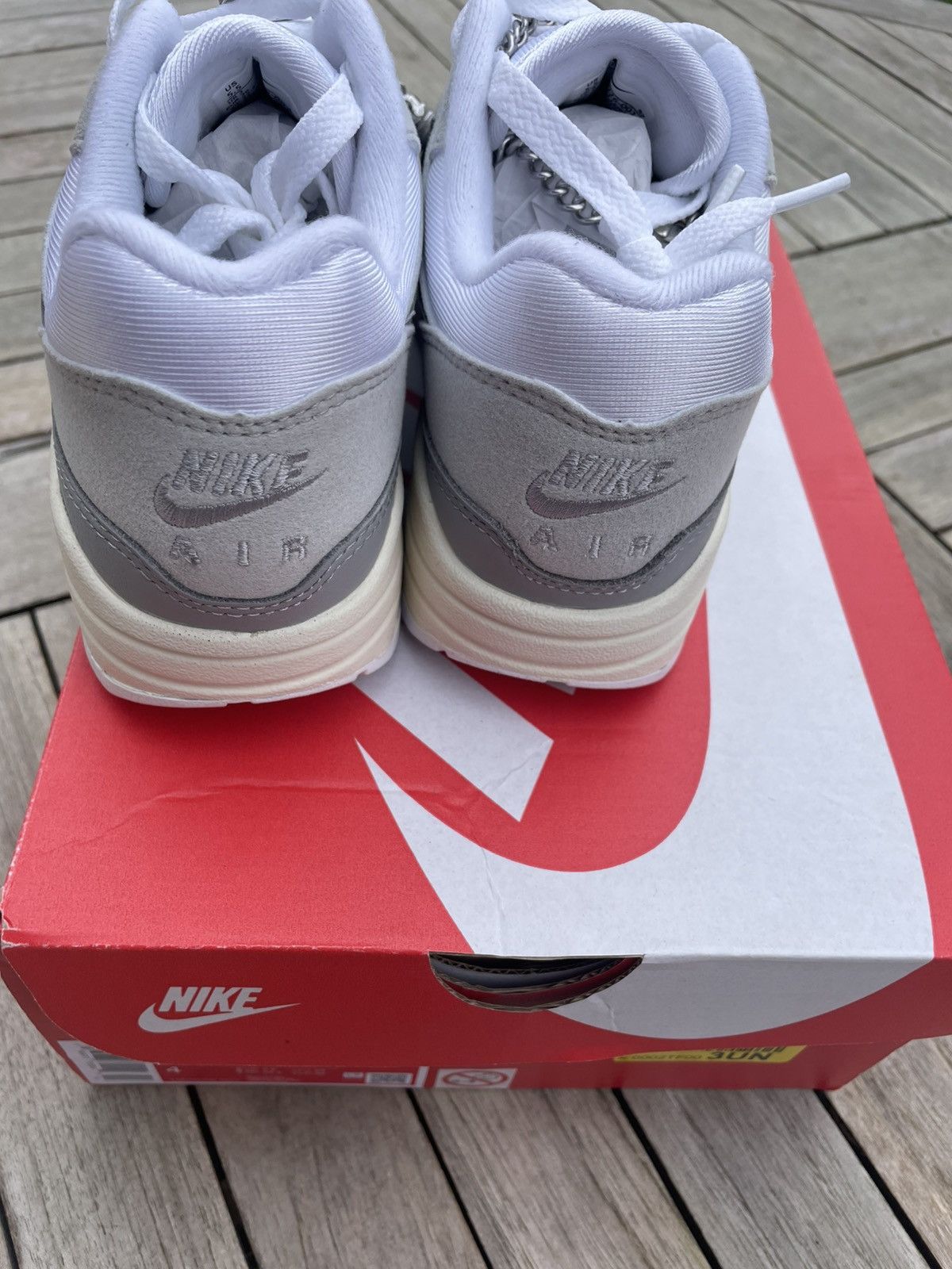 Nike Air Max One Pure Platinum Smoke Grey Size US 5 / IT 35 - 8 Thumbnail