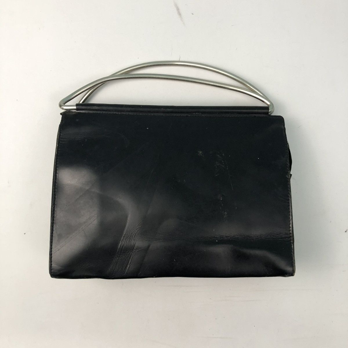 Yohji Yamamoto ‼️YES‼️ RARE Y’SACCS METAL HANDLE CARRY LEATHER BAG Size ONE SIZE - 1 Thumbnail