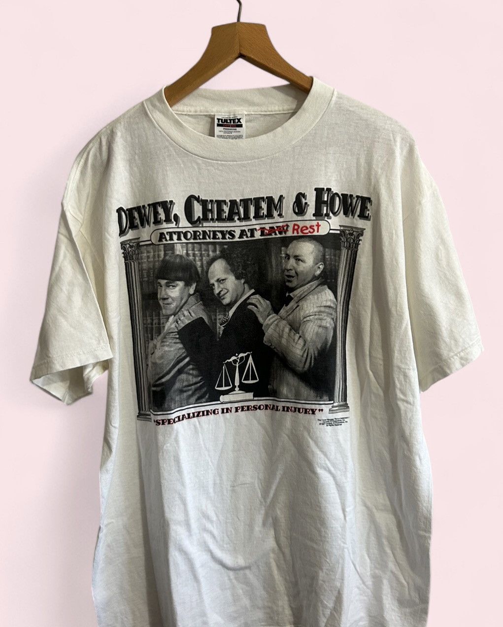 Vintage Vintage 1997 Three Stooges Law Shirt Size XL Size US XL / EU 56 / 4 - 1 Thumbnail