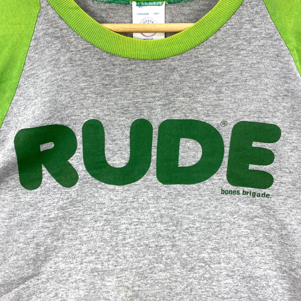 Bones × Rude × Vintage Vintage 00's RUDE BONES BRIGADE Logo Skate Distressed Tee Size US M / EU 48-50 / 2 - 3 Thumbnail
