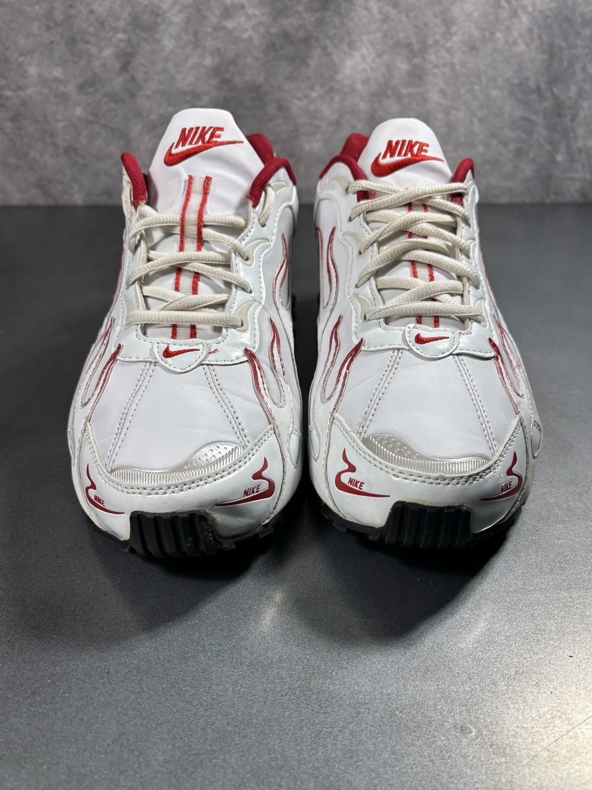 Vintage "Custom" Nike Shox Flames Sneakers "Hand Painted" 1 of Some Size US 11 / EU 44 - 13 Thumbnail