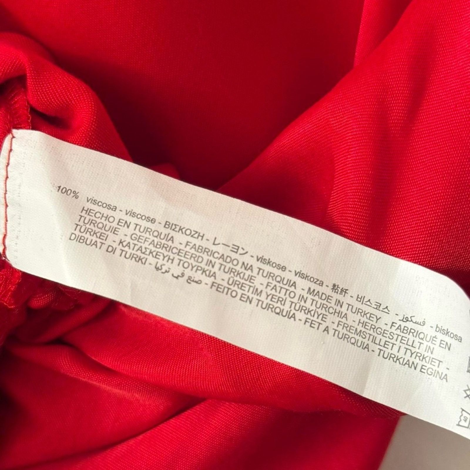 Zara Zara Elegant Red Gathered Dress Size XS NWT Hot Red Mini Size XS / US 0-2 / IT 36-38 - 7 Thumbnail
