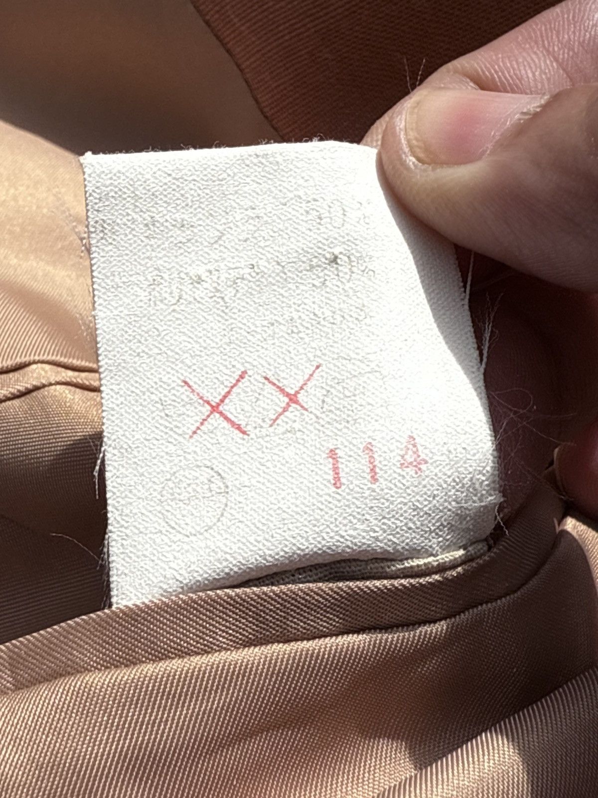 Christian Dior Monsieur 1980’s Christian Dior Monsieur Tailored Linen Peach Blazer Size 38R - 11 Thumbnail