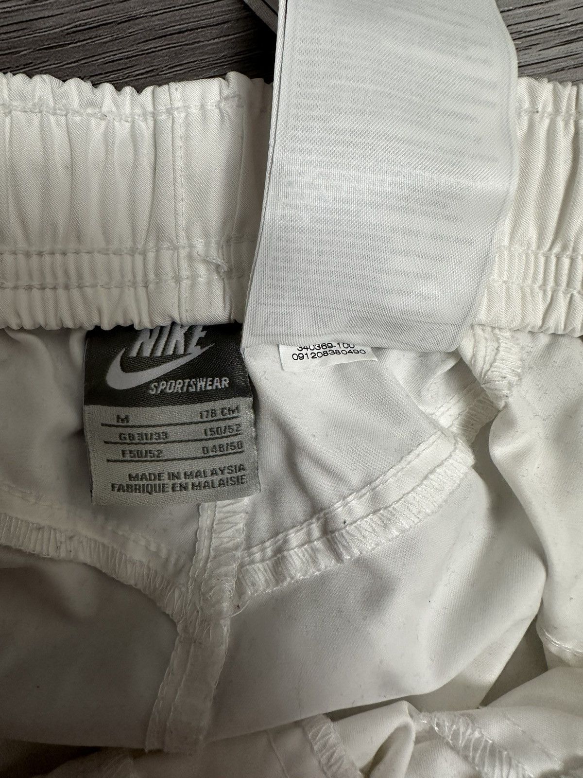 Nike × Nike ACG × Vintage Vintage Nike Tn white nylon trackpants y2k drill 2000s hype Size US 32 / EU 48 - 10 Thumbnail