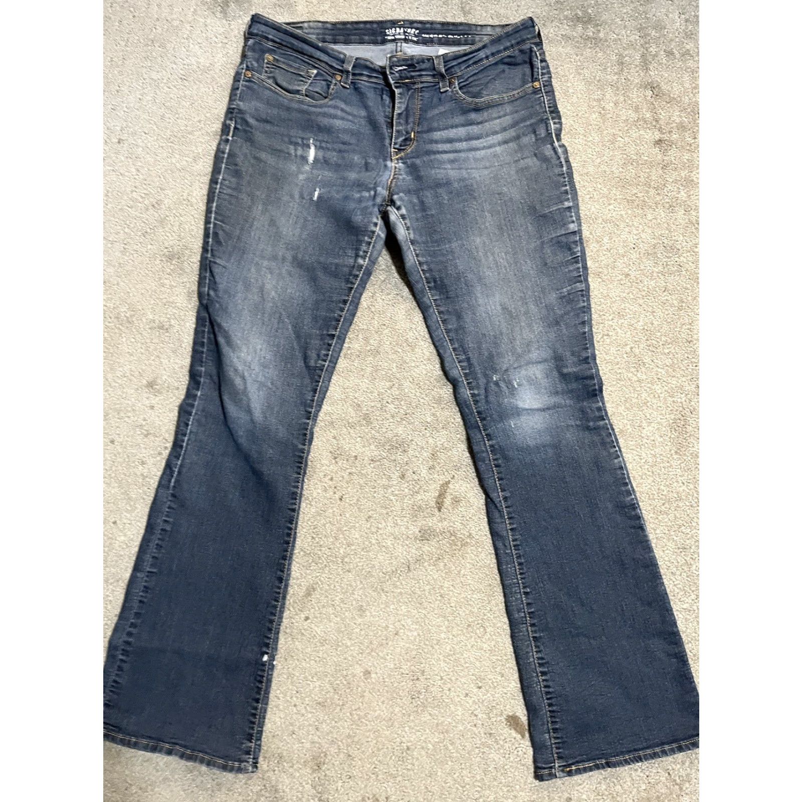 Vintage Levi’s Signature Women’s Jeans Bootcut 14L 32x34 Medium Wash Blue Denim Pants Size 36" / US 14 / IT 50 - 3 Thumbnail